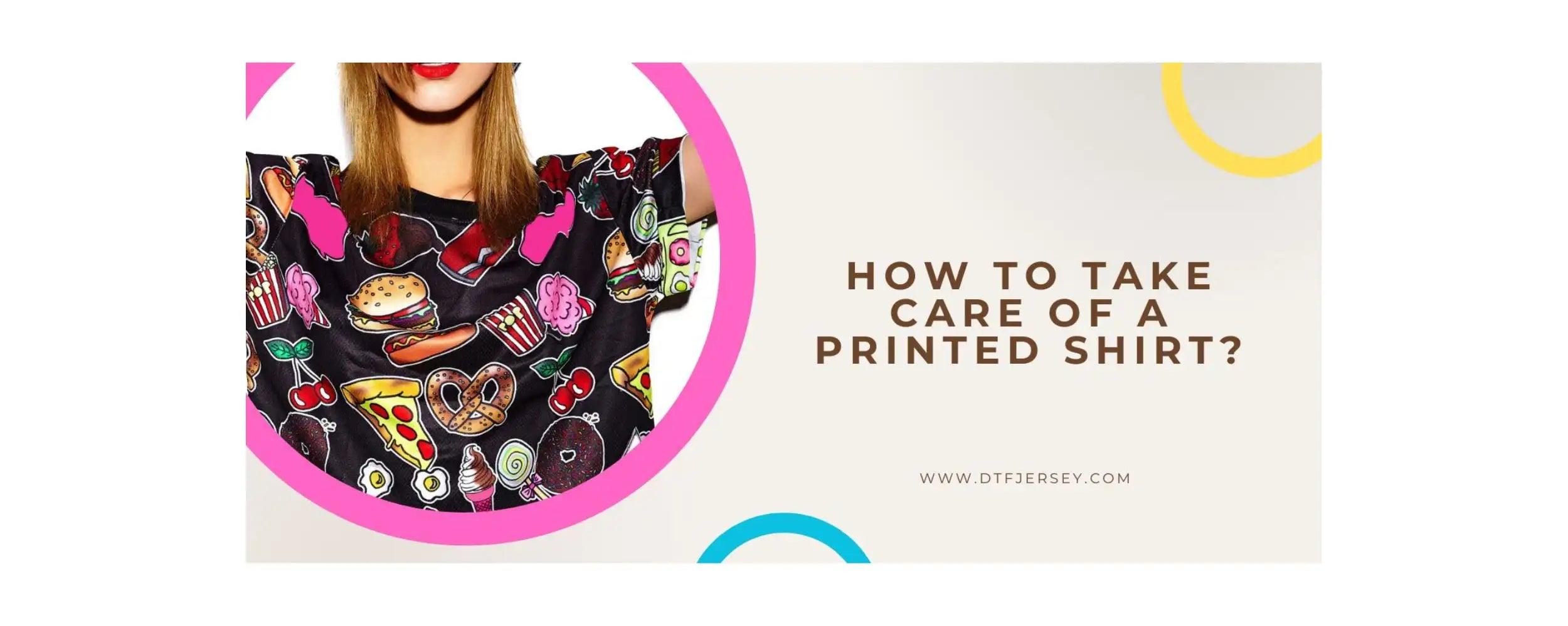 how to care with printed tshirt banner
