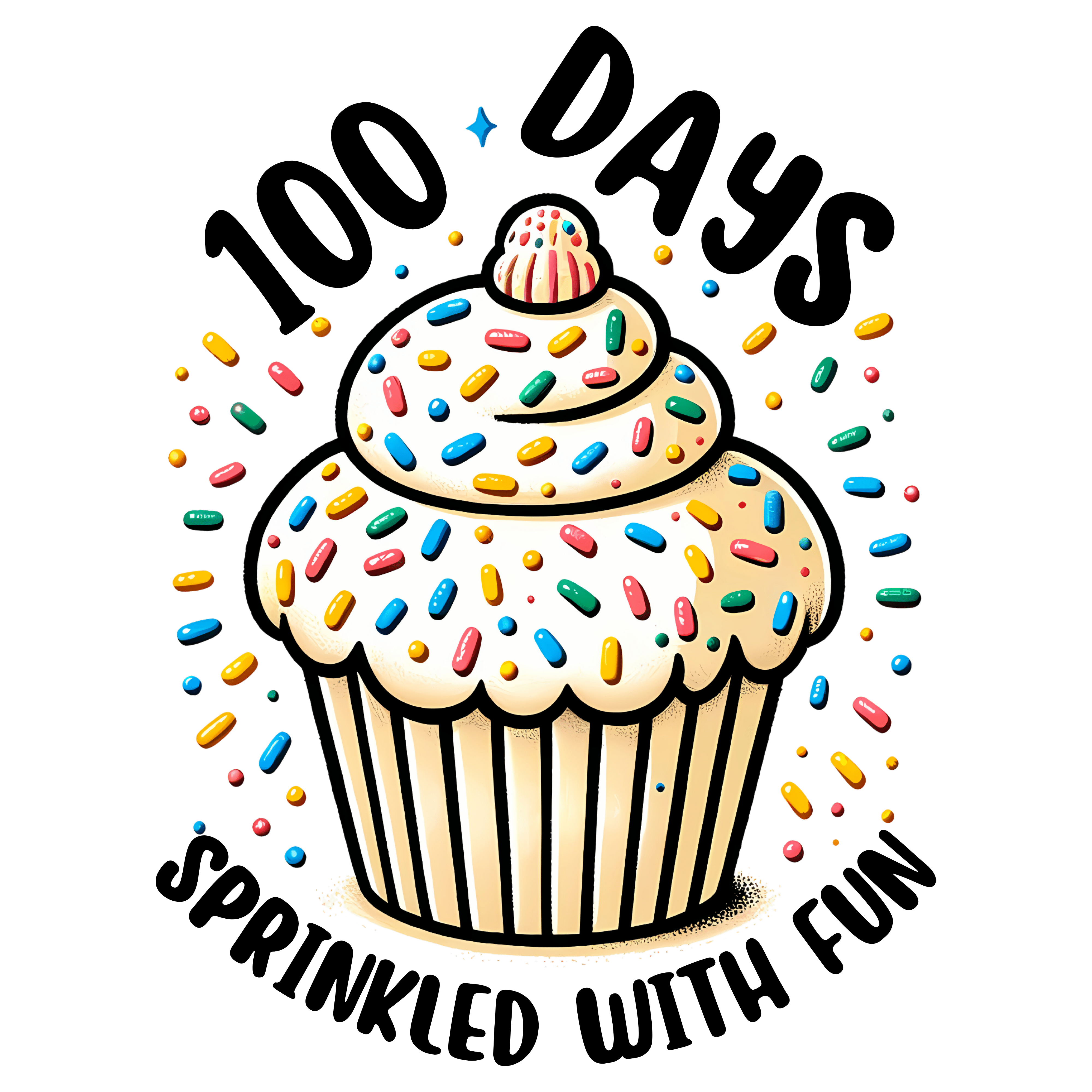 100 Days Sprinkled with Fun School | DTF Ready To Press Designs