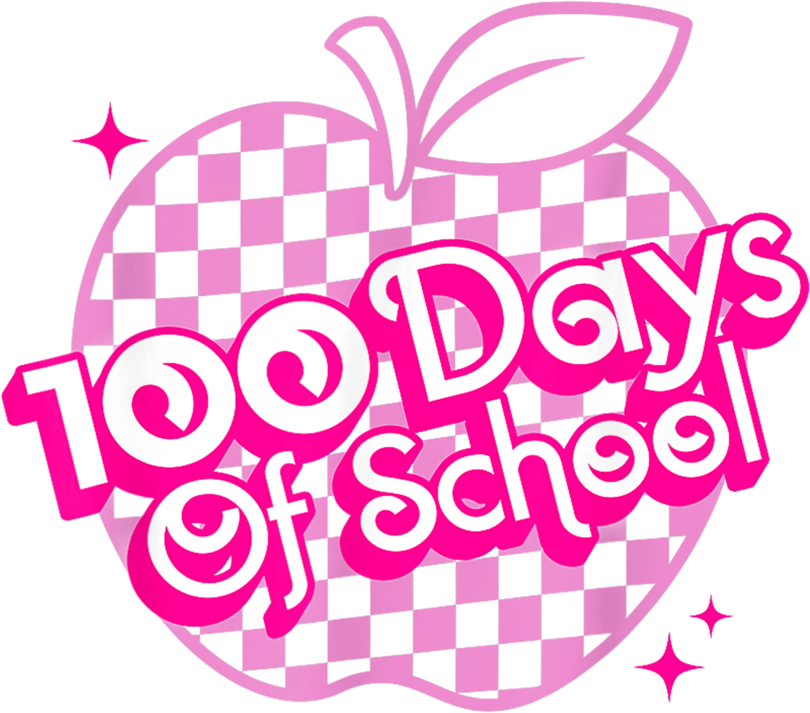 100 Days of School Apple | DTF Ready To Press Designs