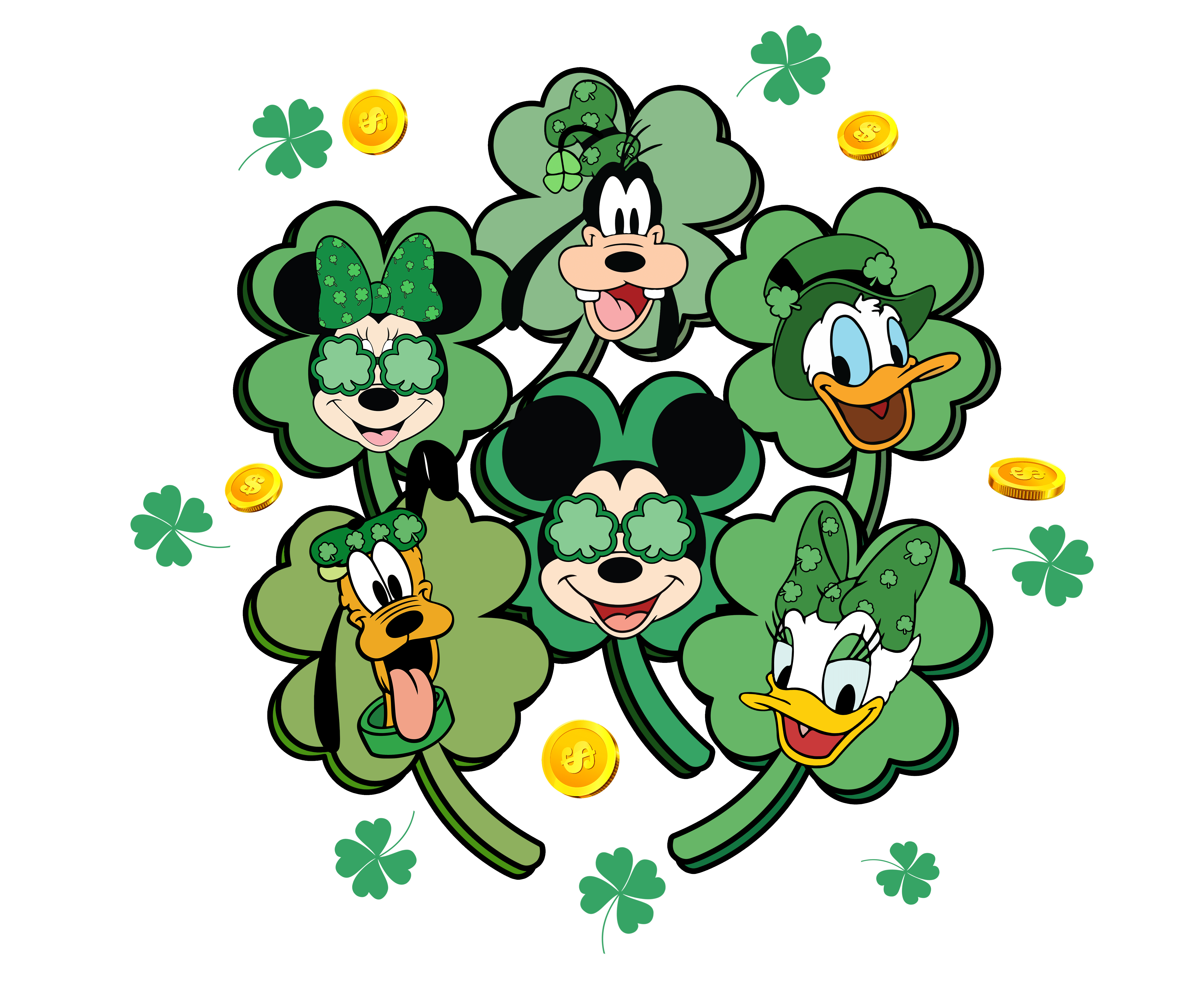 Disney Mickey Mouse Saint Patrick's Day Design | DTF Jersey