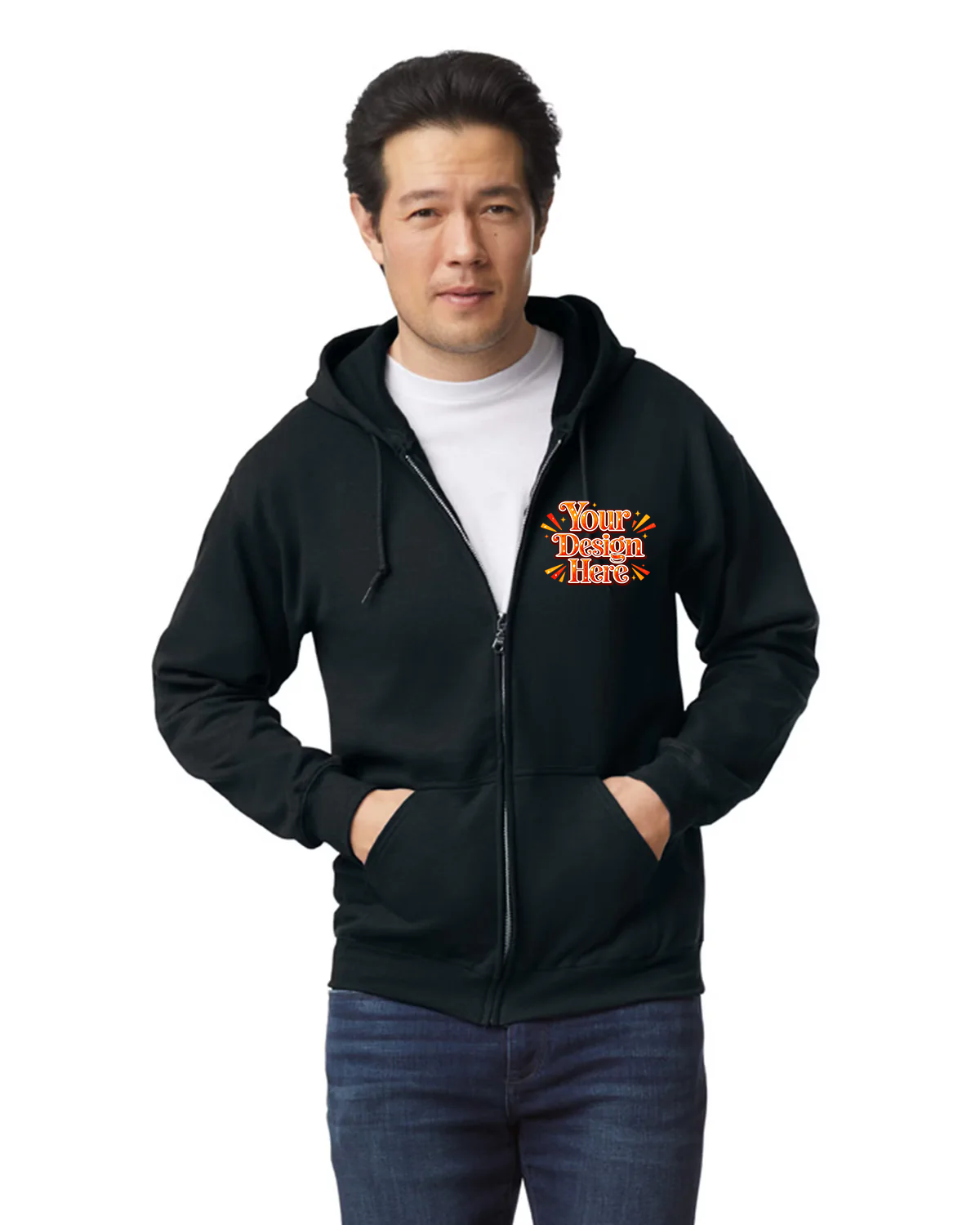 Custom | Gildan 18600 - Full-Zip Hooded Sweatshirt