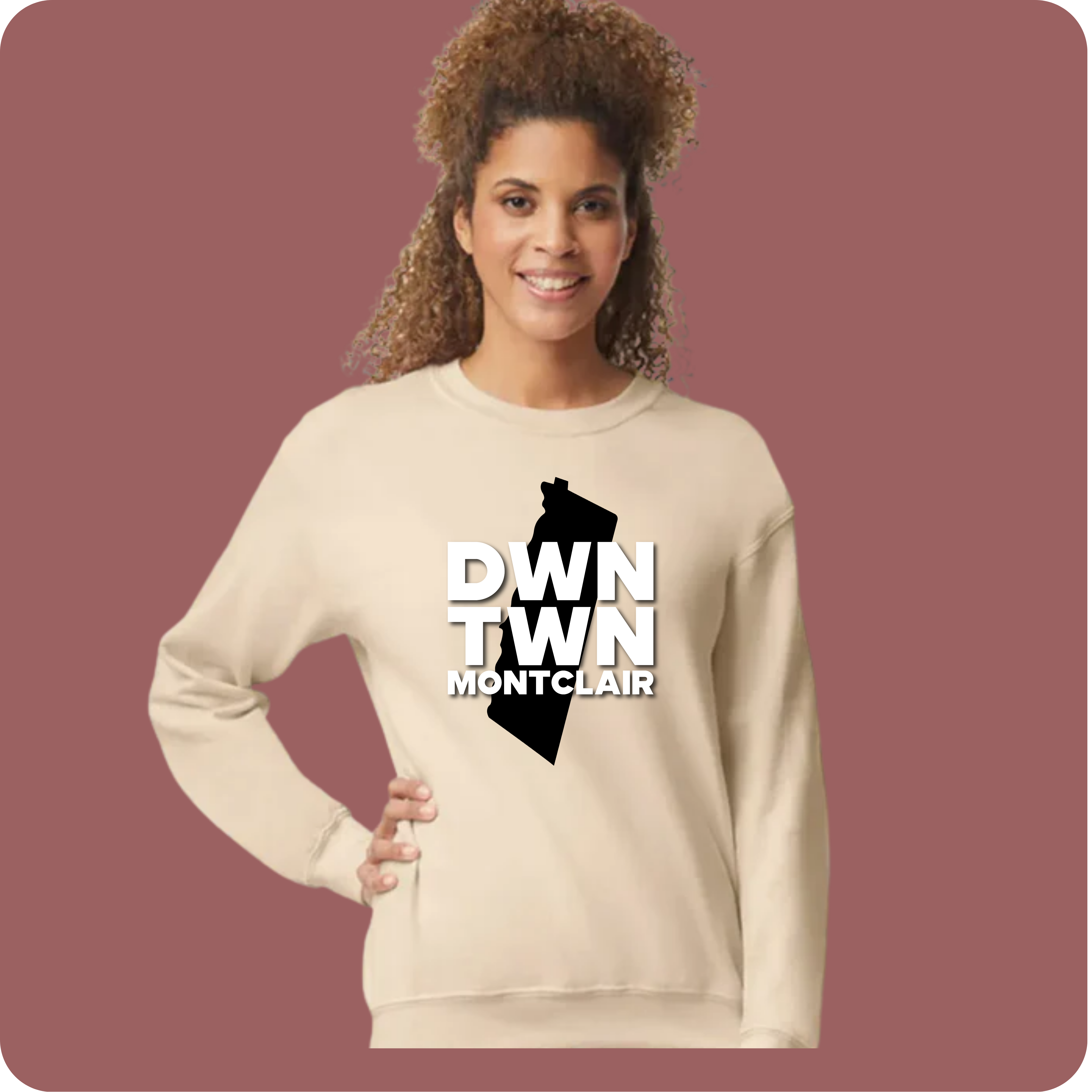DWN TWN Montclair - MAP - SWEATSHIRT