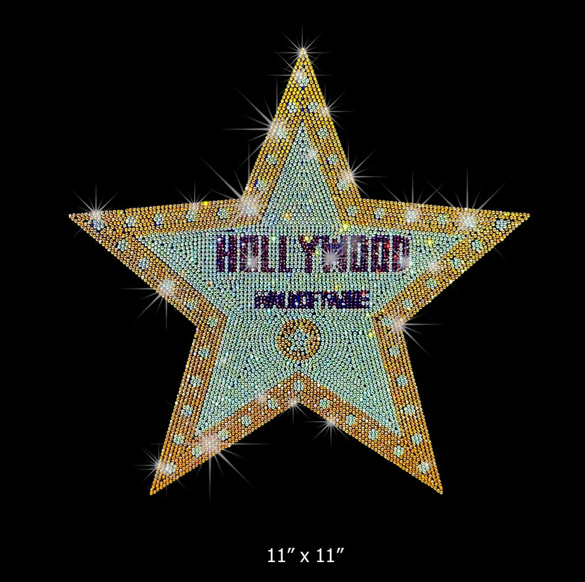 Walk of Fame Rhinestone Hot Fix Transfer | Style 24021