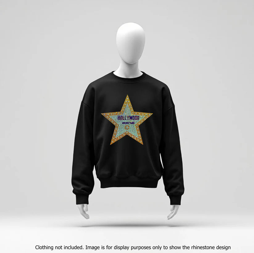 Walk of Fame Rhinestone Hot Fix Transfer | Style 24021