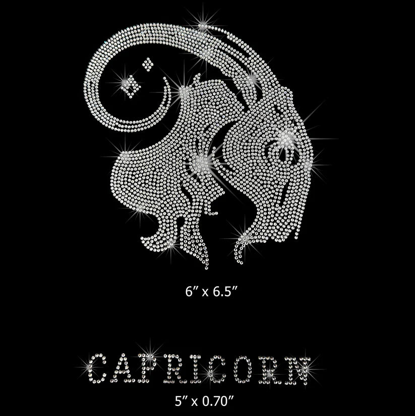 Capricorn Rhinestone Hot Fix Transfer | Style 25054