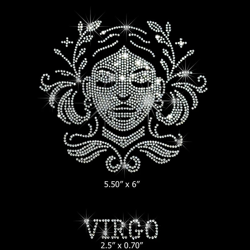 Virgo Rhinestone Hot Fix Transfer | Style 25058