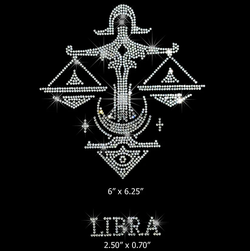 Libra Rhinestone Hot Fix Transfer | Style 25060
