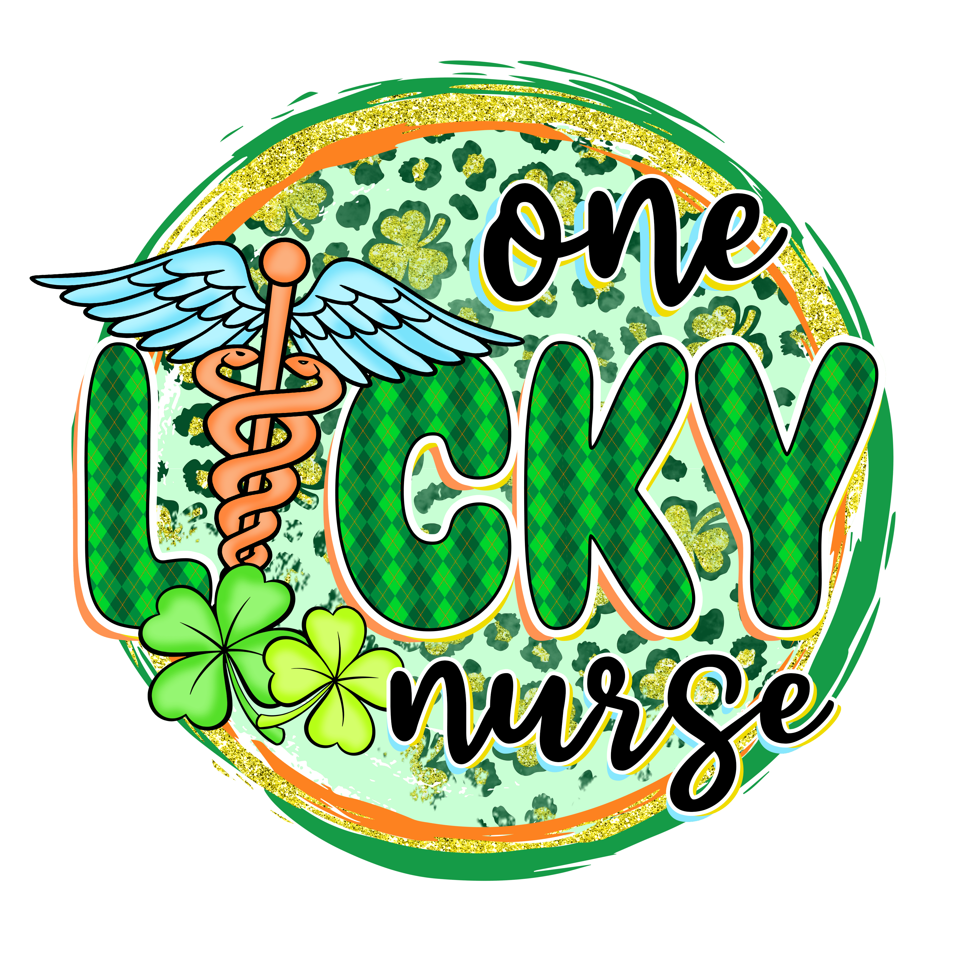 One Lucky Nurse St. Patrick's Day DTF Ready V2 | DTF Jersey