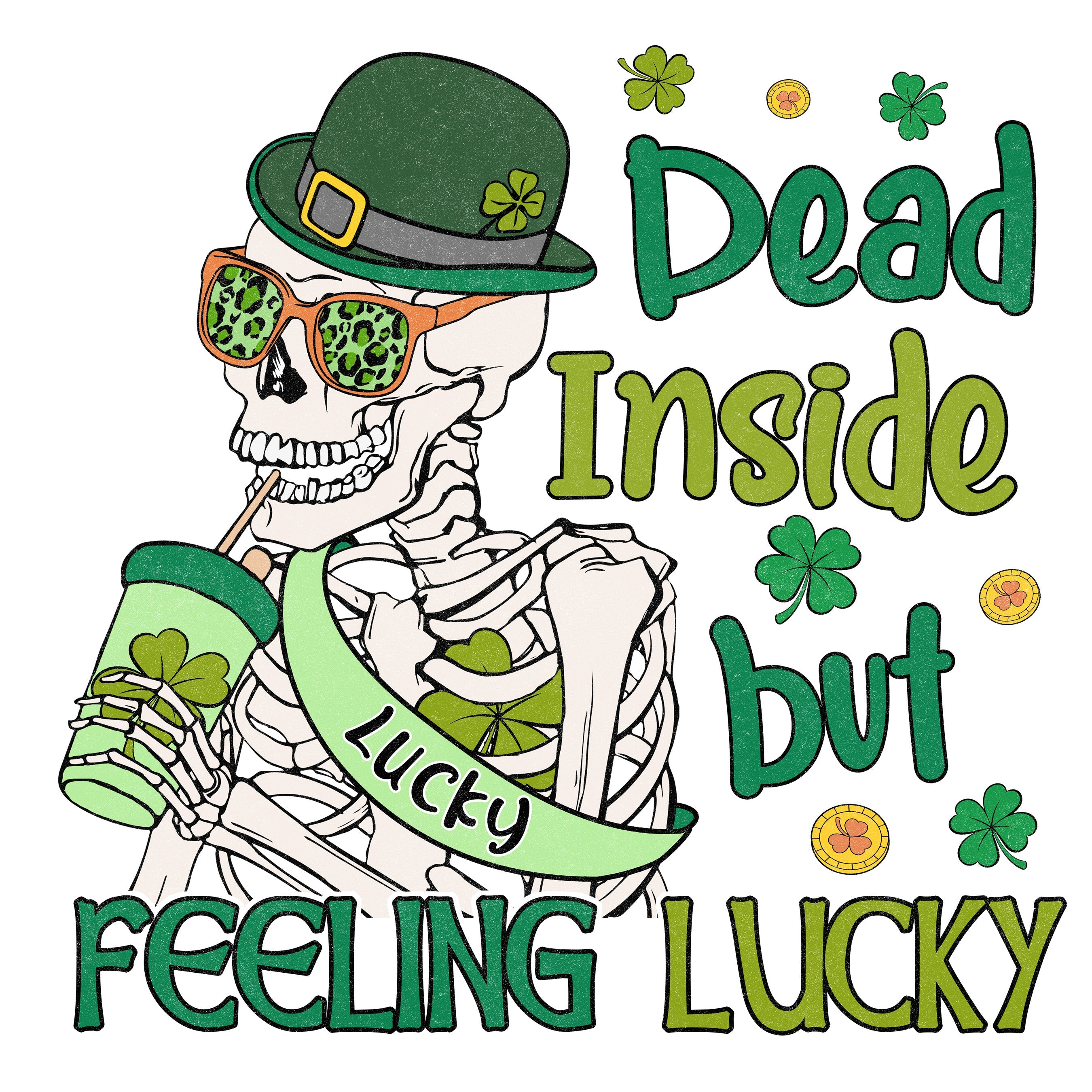 Dead Inside But Feeling Lucky St. Patrick's V2 | DTF Jersey