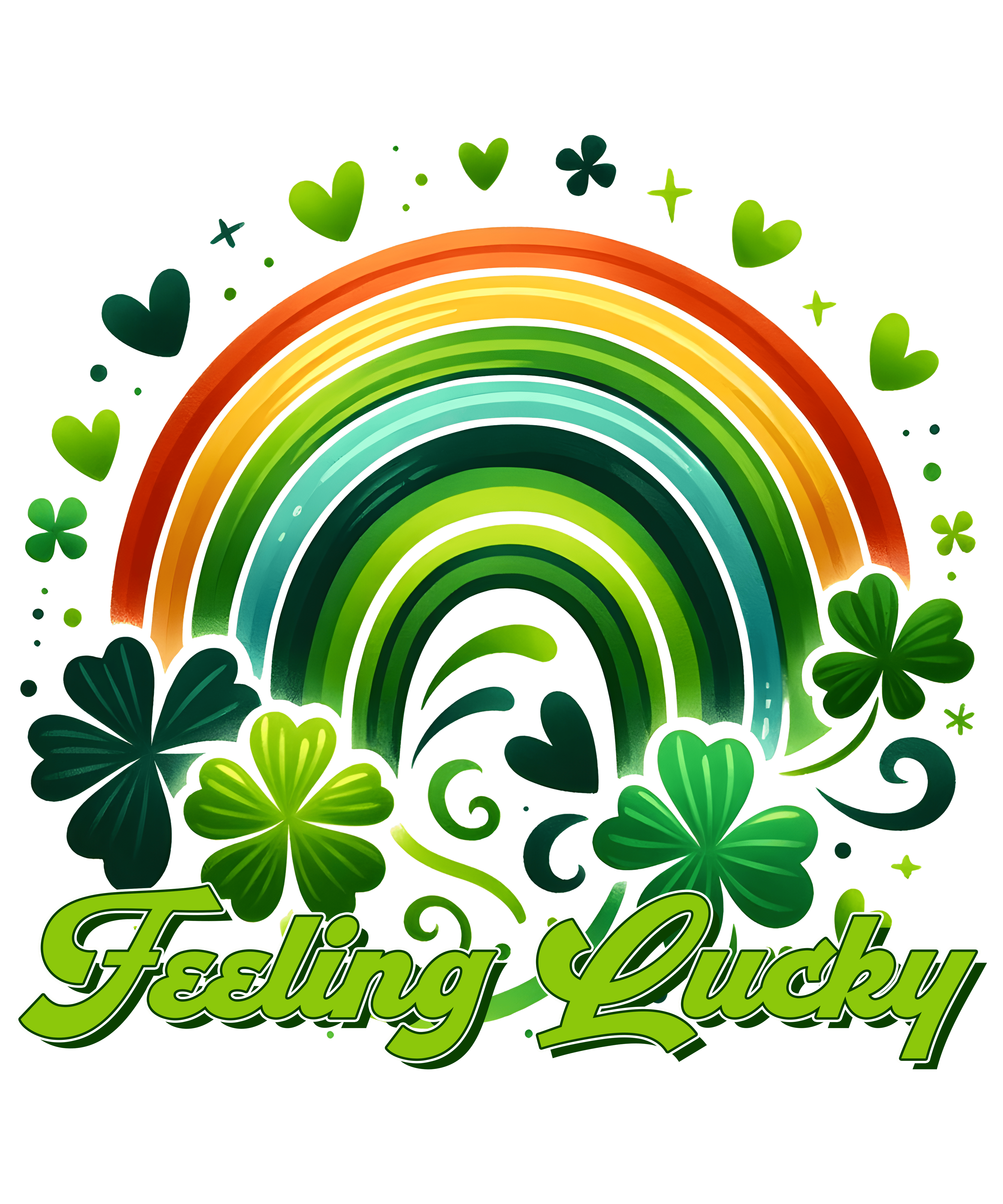 Happy Patrick's Day Feeling Lucky Design | DTF Jersey