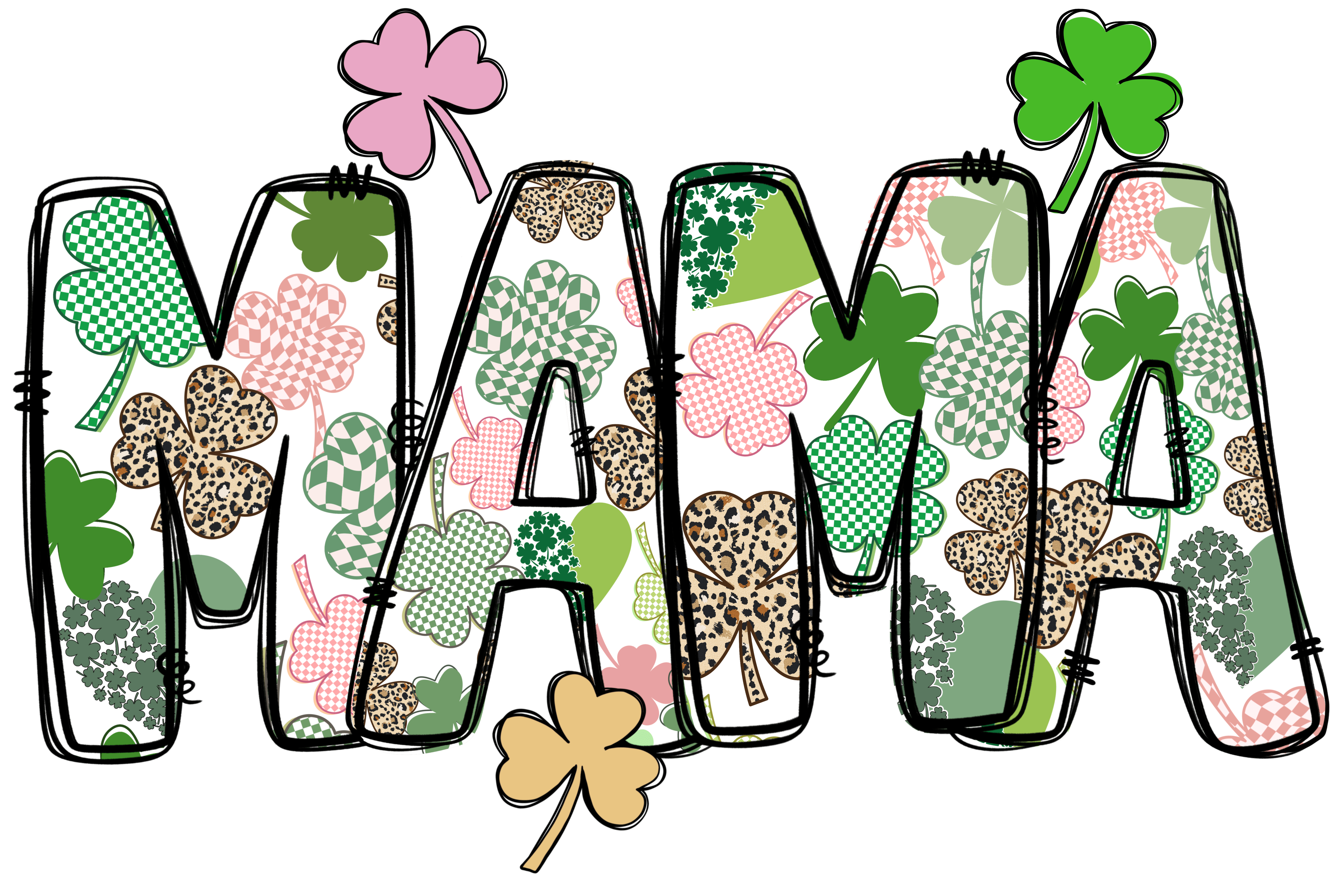 Cute Lucy Mama Saint Patrick's Day Design | DTF Jersey