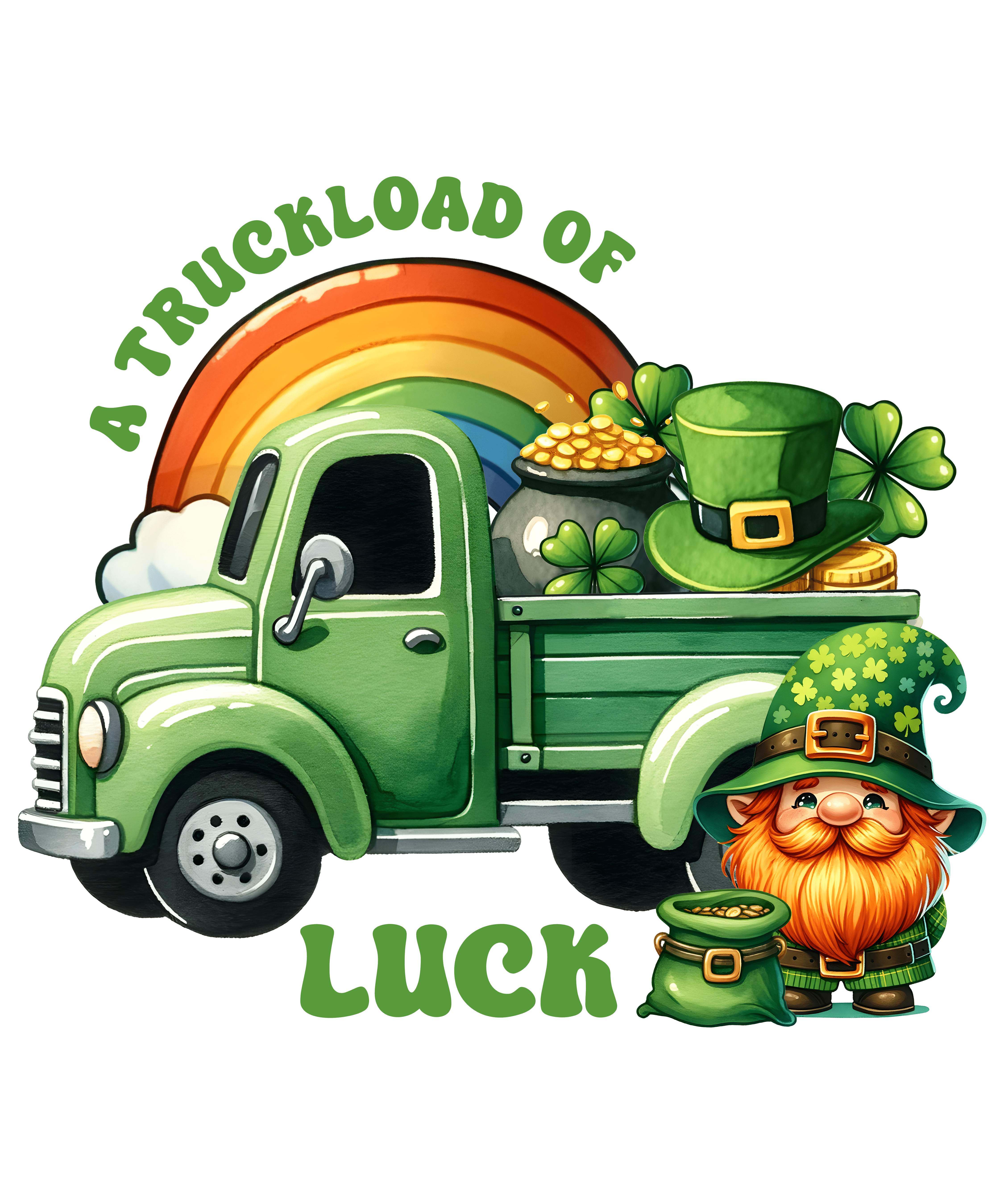 Saint Patrick's Day - Irish Leprechaun Truck | DTF Jersey