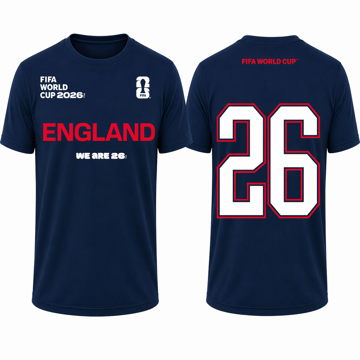 FIFA World Cup 2026 England Shirt – Official "We Are 26" Team England T-Shirt