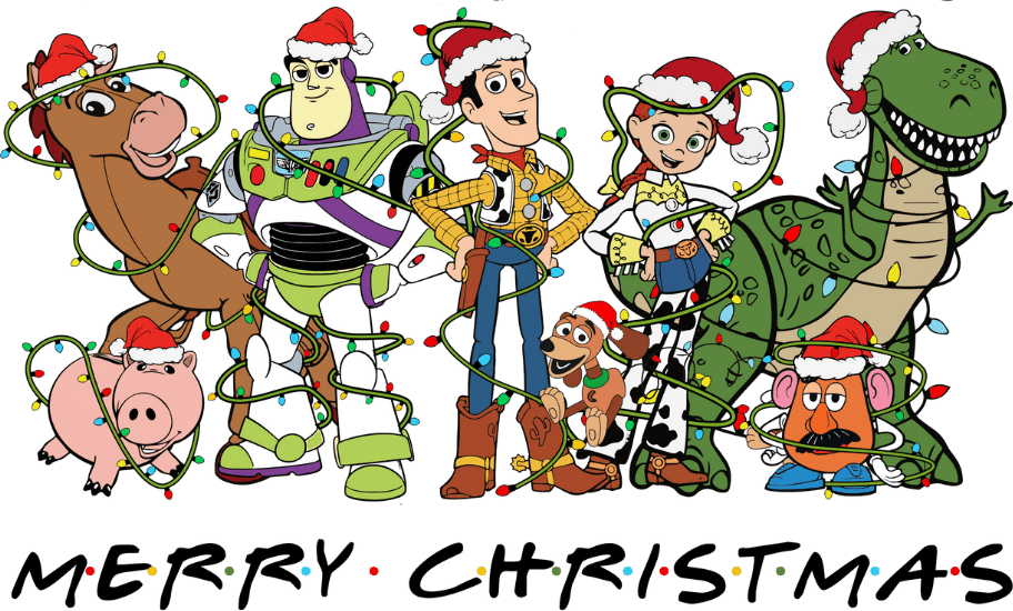 Toy Story Merry Christmas Design - DTF Ready To Press