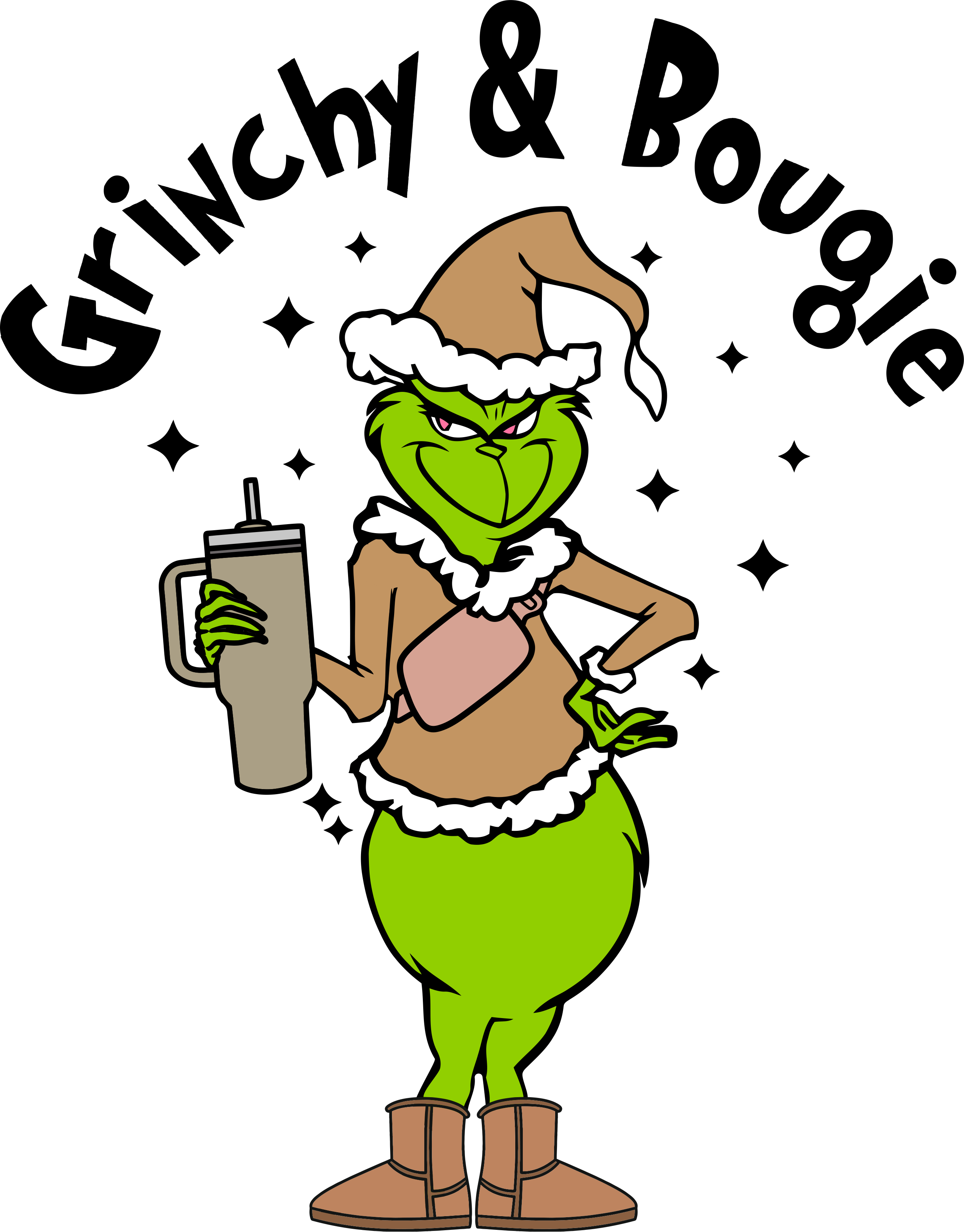 Grinchy Bougie Christmas Ready to Press (V2) | DTF Jersey