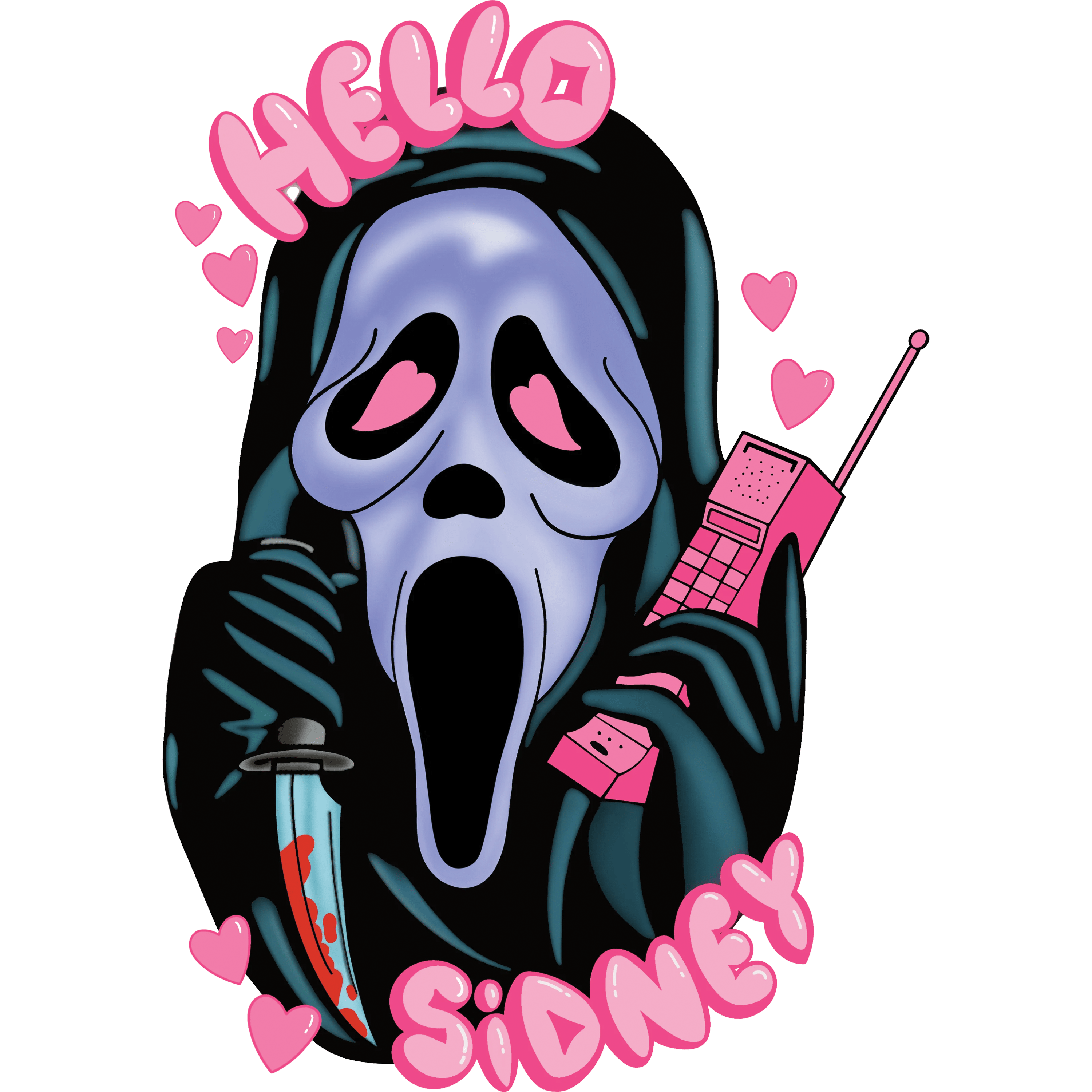 Halloween Hello Sidney Design - DTF Ready To Press