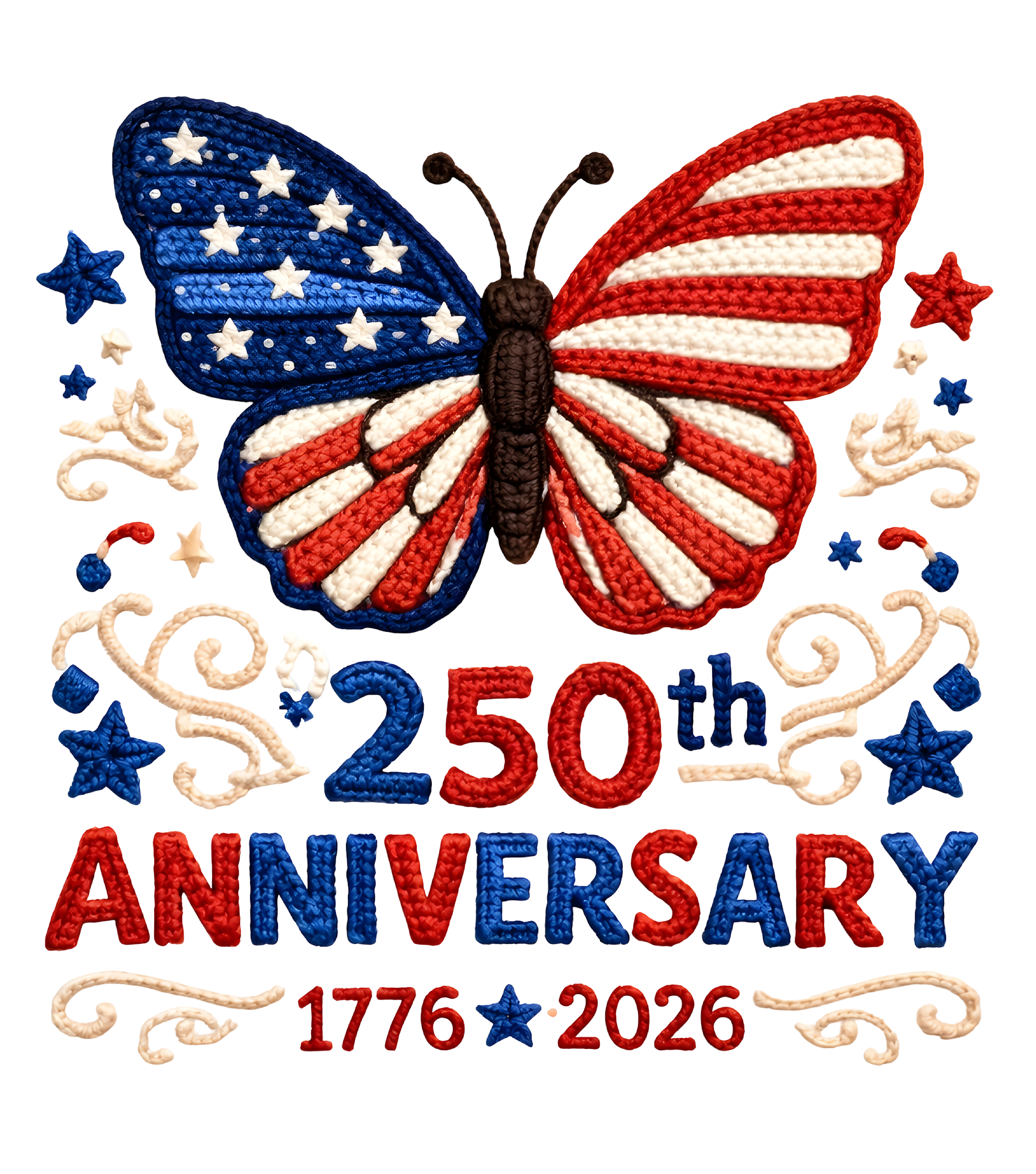 Embroidery - USA 250th Anniversary DTF-Ready to Press (V2) | DTF Jersey