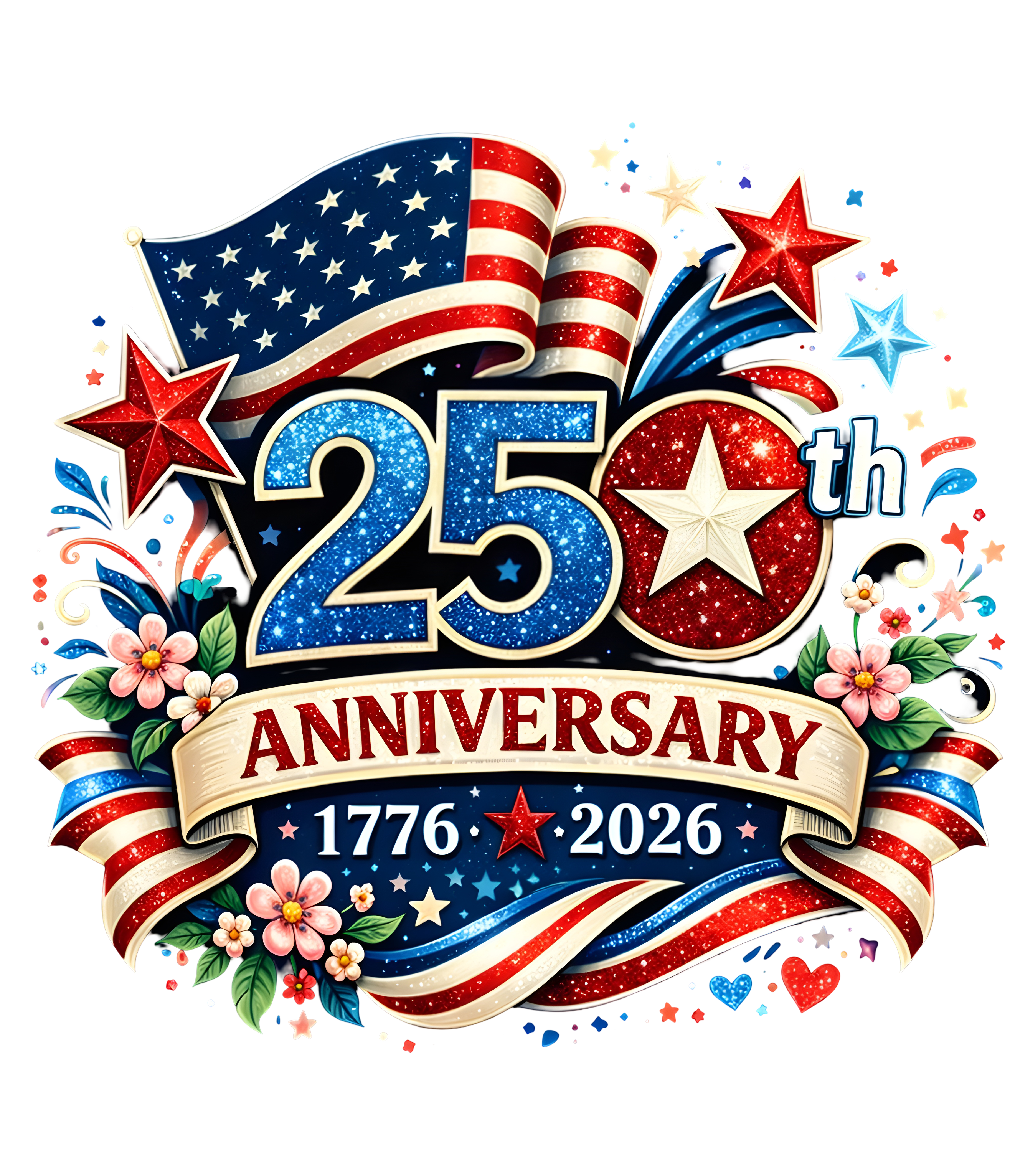 American Flag - USA 250th Anniversary DTF-Ready to Press (V2) | DTF Jersey