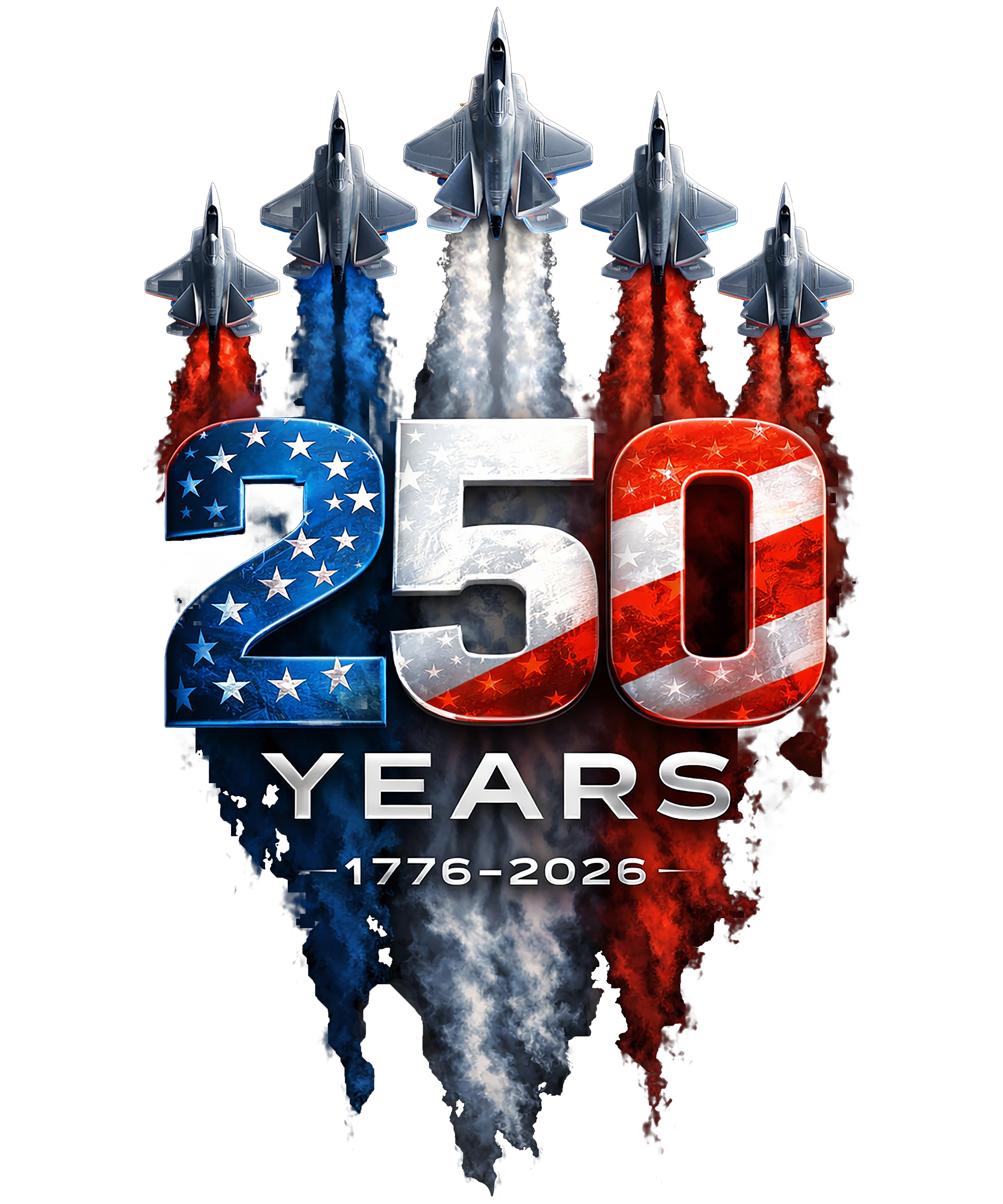 Fighter Jets - USA 250th Anniversary DTF-Ready to Press (V2) | DTF Jersey