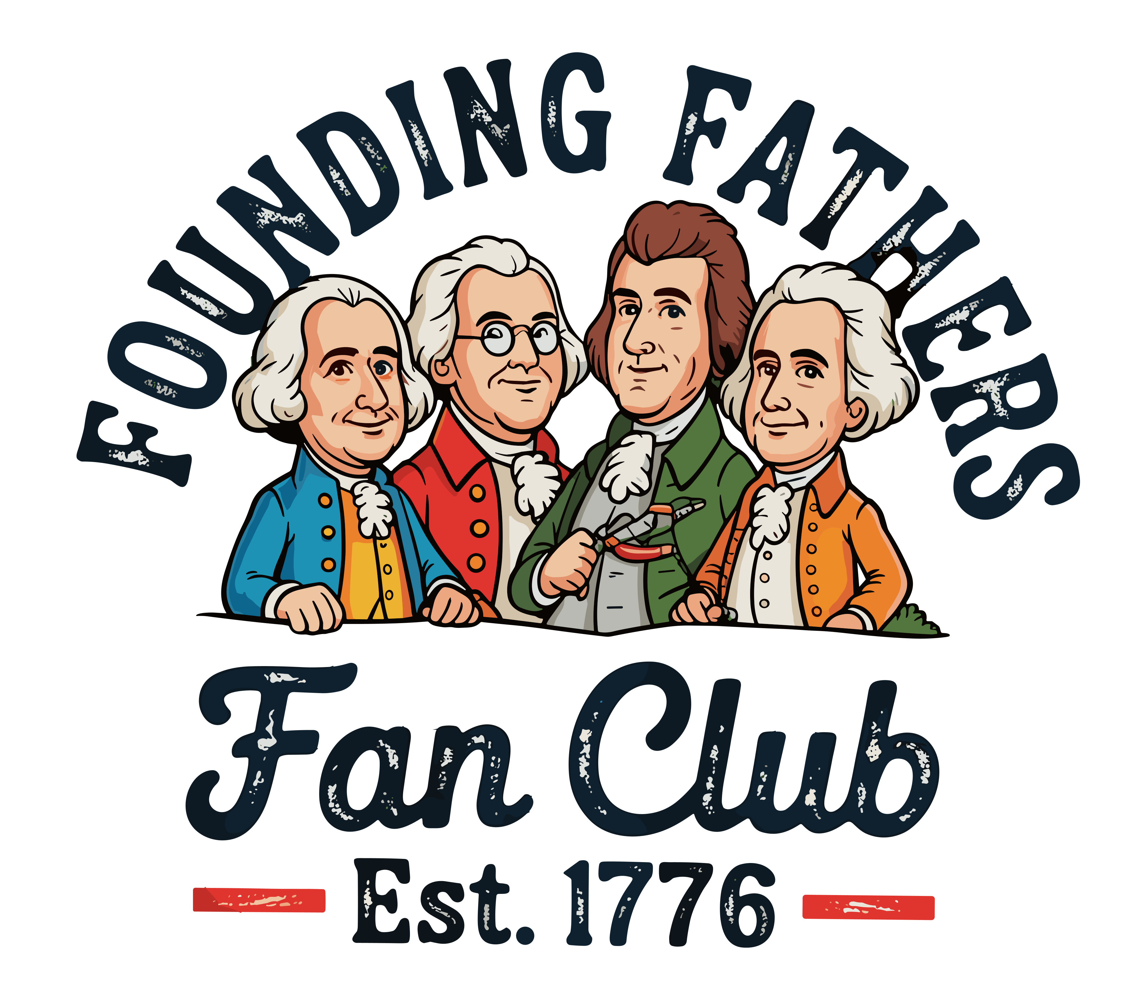 Founding Fathers - USA 250th Anniversary DTF-Ready to Press (V2) | DTF Jersey