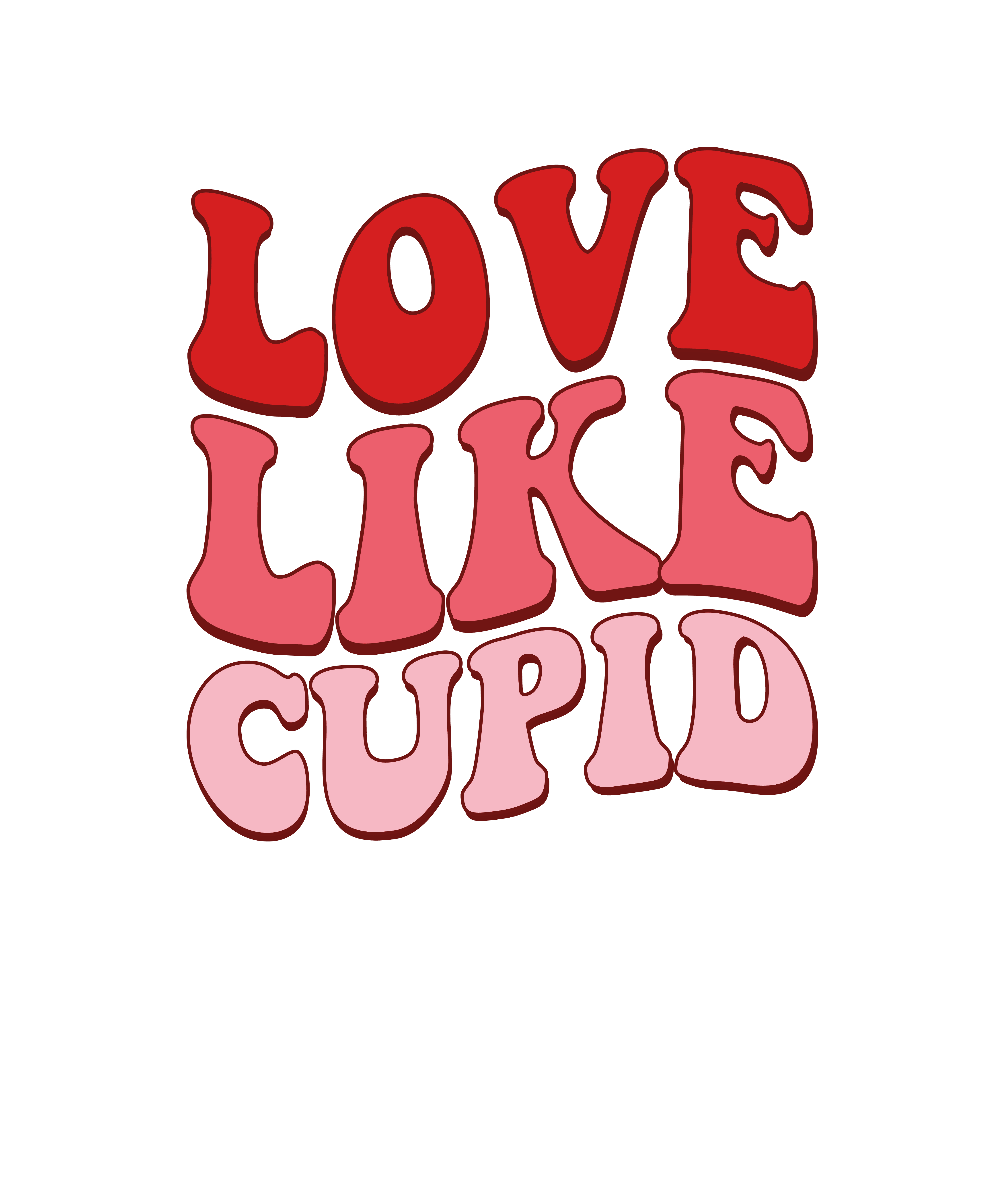 Love Like Cupid Valentine's Design - DTF Ready To Press