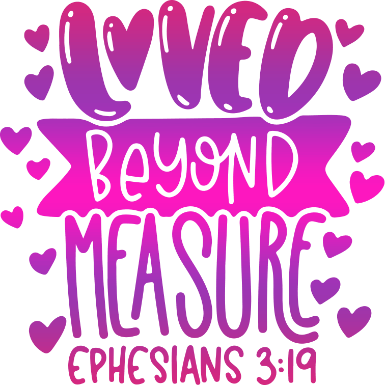 Love Beyond Measure Valentine's Design - DTF Ready To Press - DTF Dallas