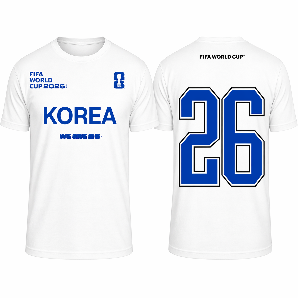 FIFA World Cup 2026 Korea Shirt – Official "We Are 26" Team Korea T-Shirt