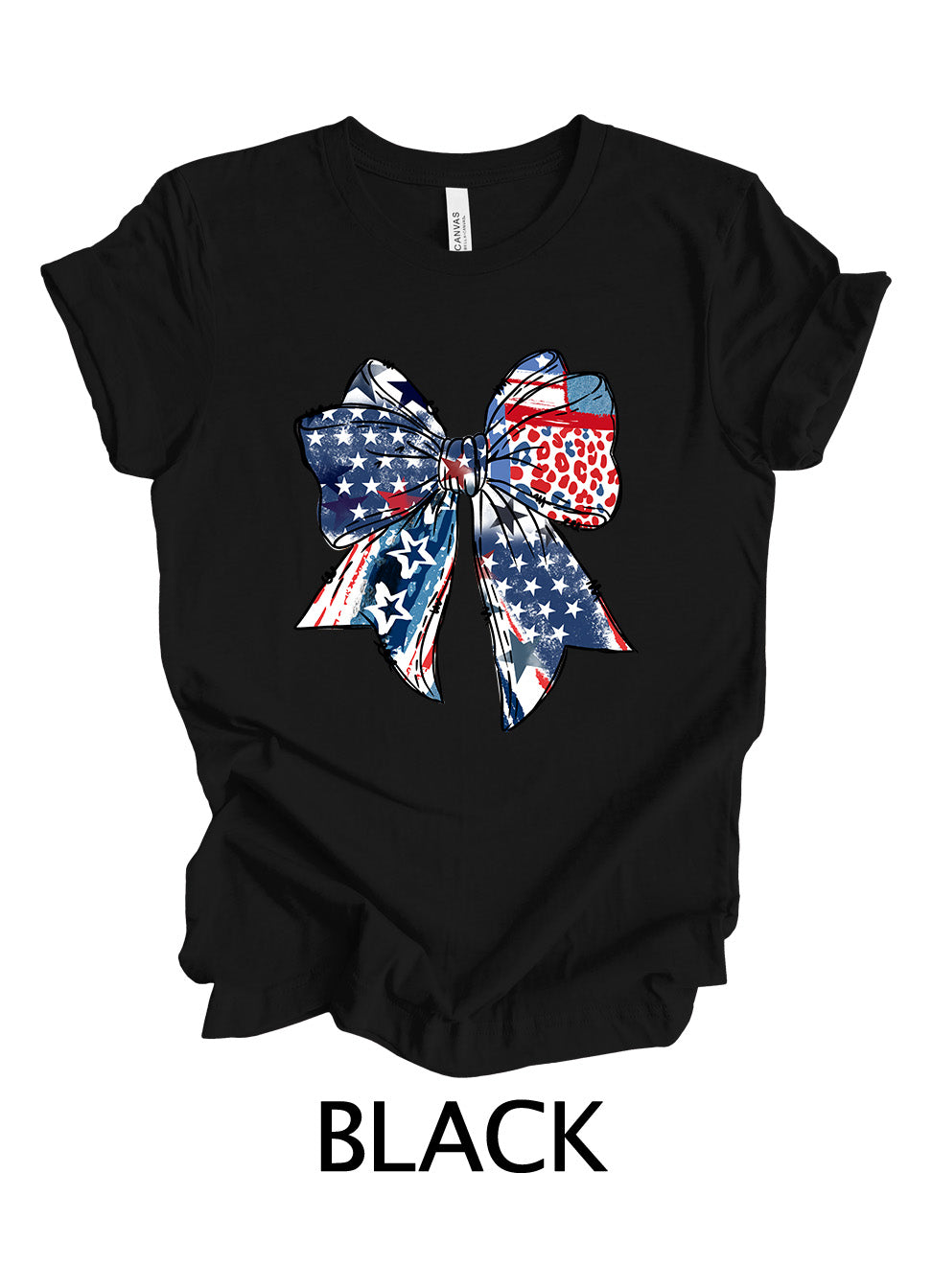 Patriotic Leopard Bow | 4th Of July Ready To Press Designs