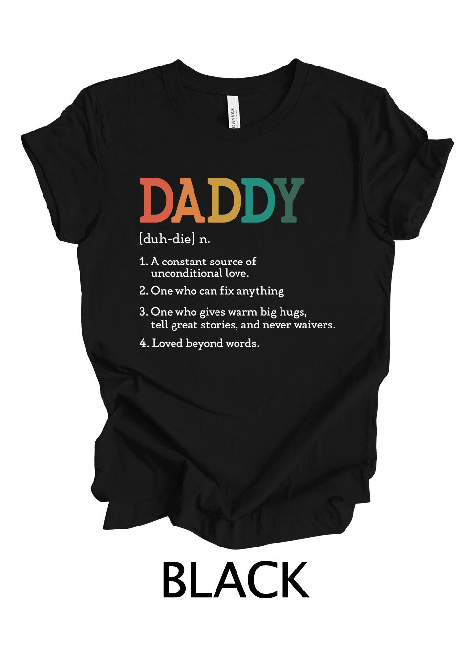 DADDY Definition Rainbow Design | Father's Day Ready To Press Designs