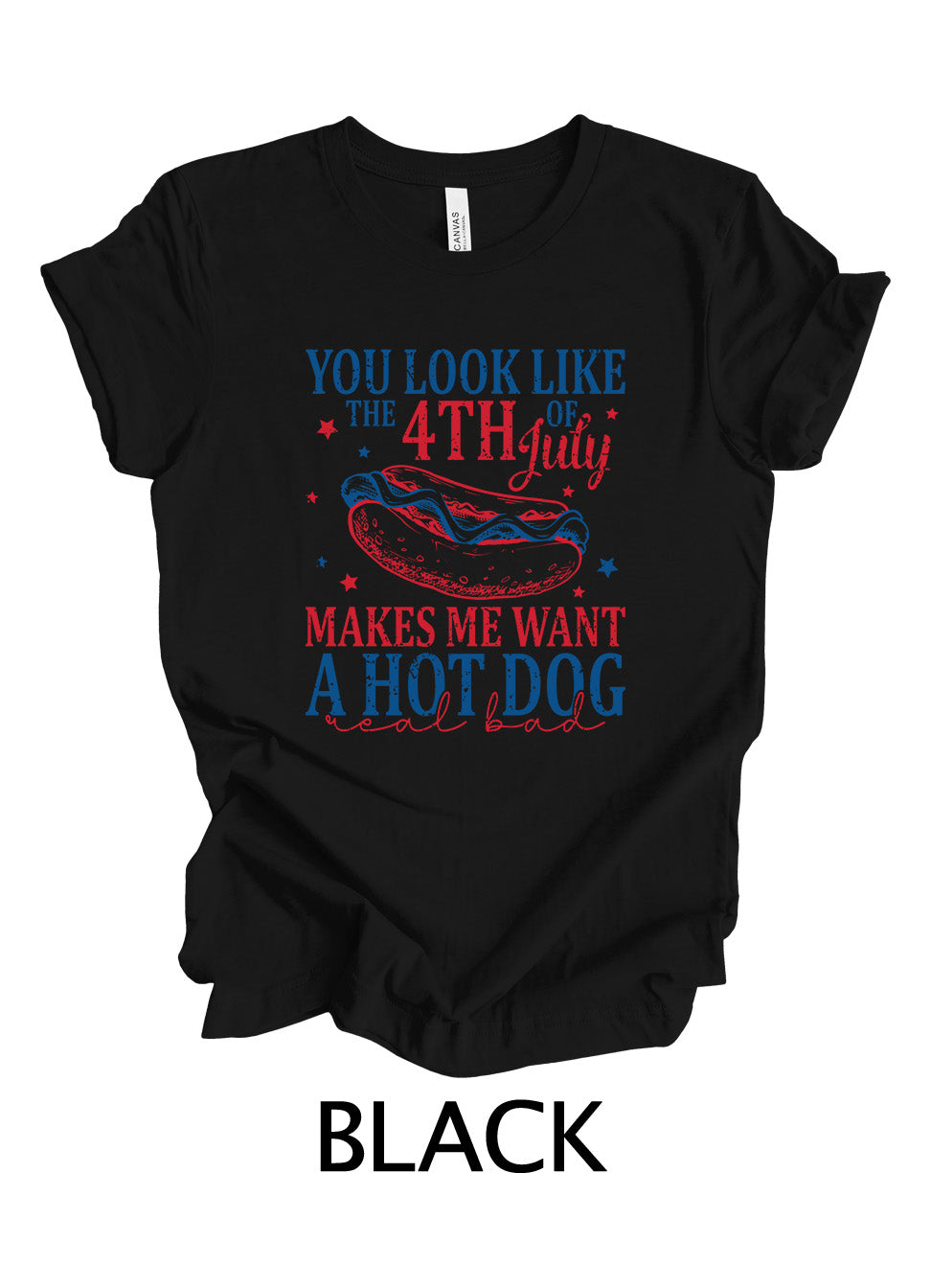 Hot Dog July Tee | 4th Of July Ready To Press Designs