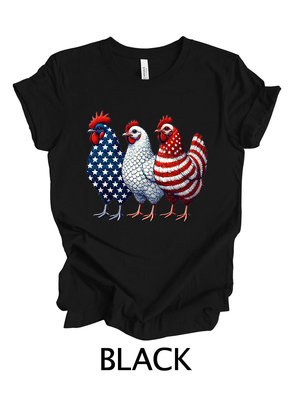 Patriotic Chickens | 4th Of July Ready To Press Designs