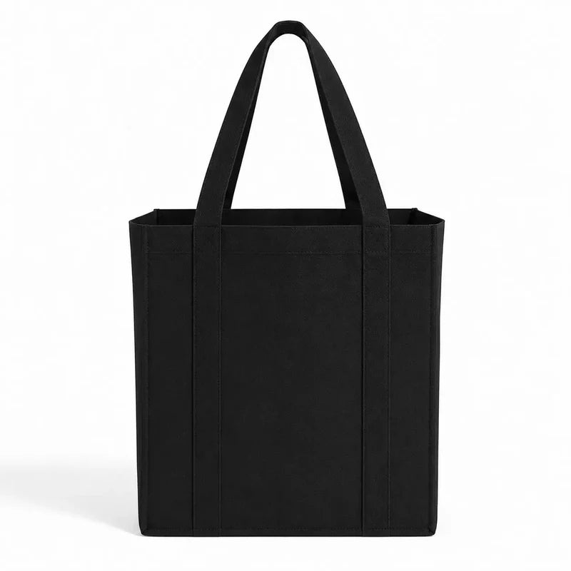 Reusable Grocery Tote Bag with Structured Bottom - GN45 | Non-Woven Shopping Tote for Custom Printing