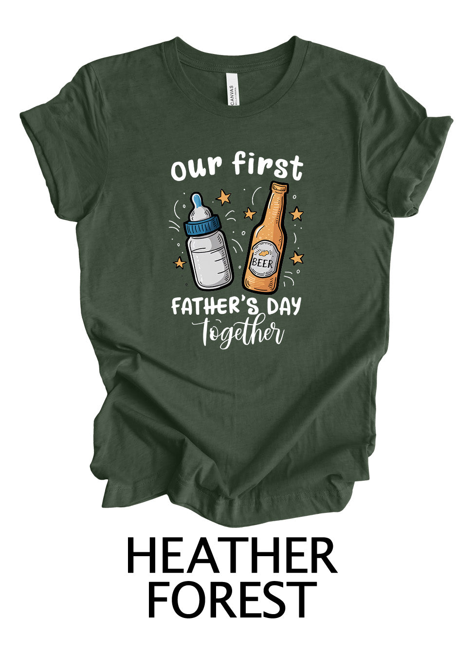 Our First Father’s Day Together – Baby Bottle & Beer | Father's Day Ready To Press Designs