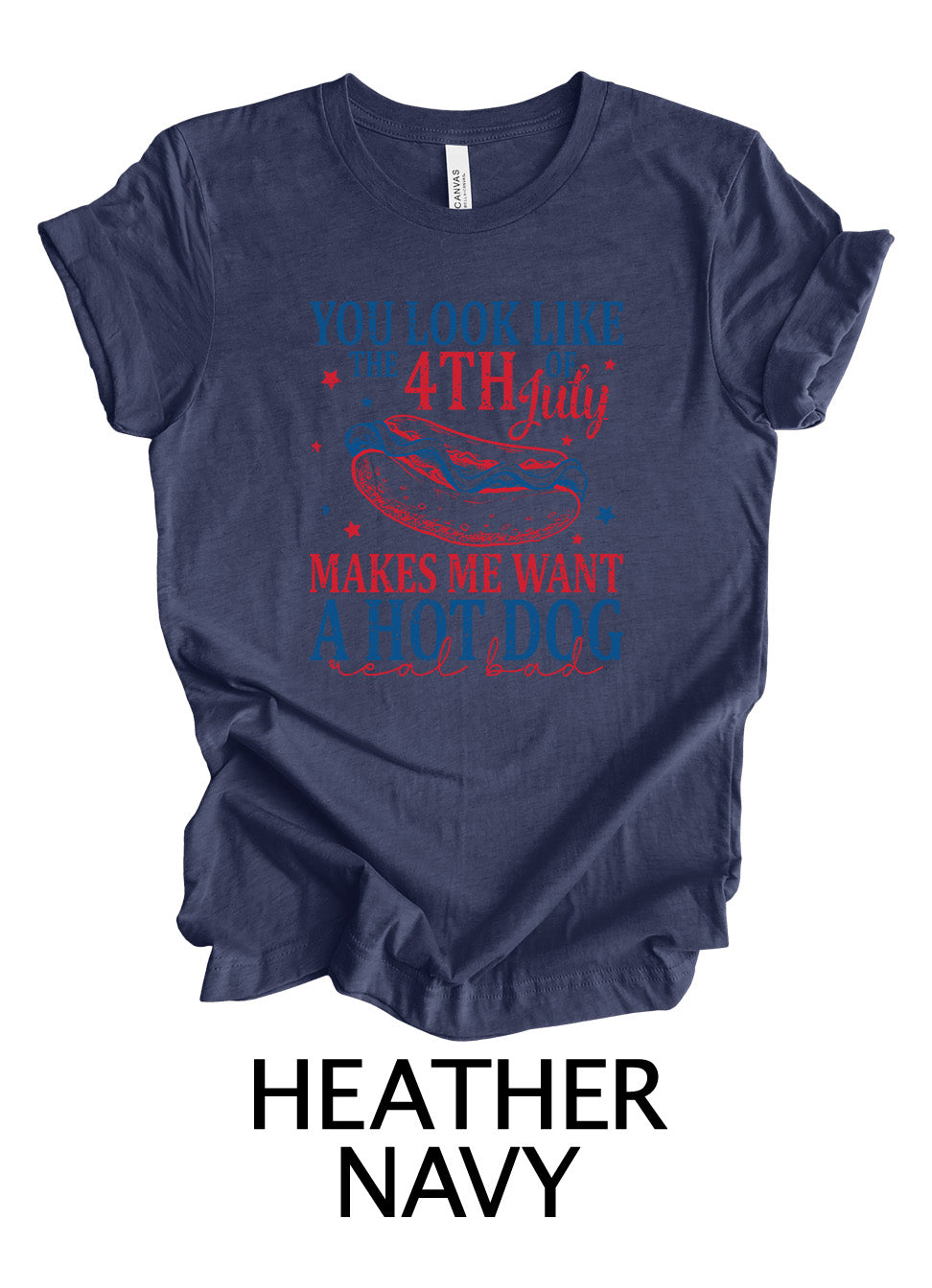 Hot Dog July Tee | 4th Of July Ready To Press Designs