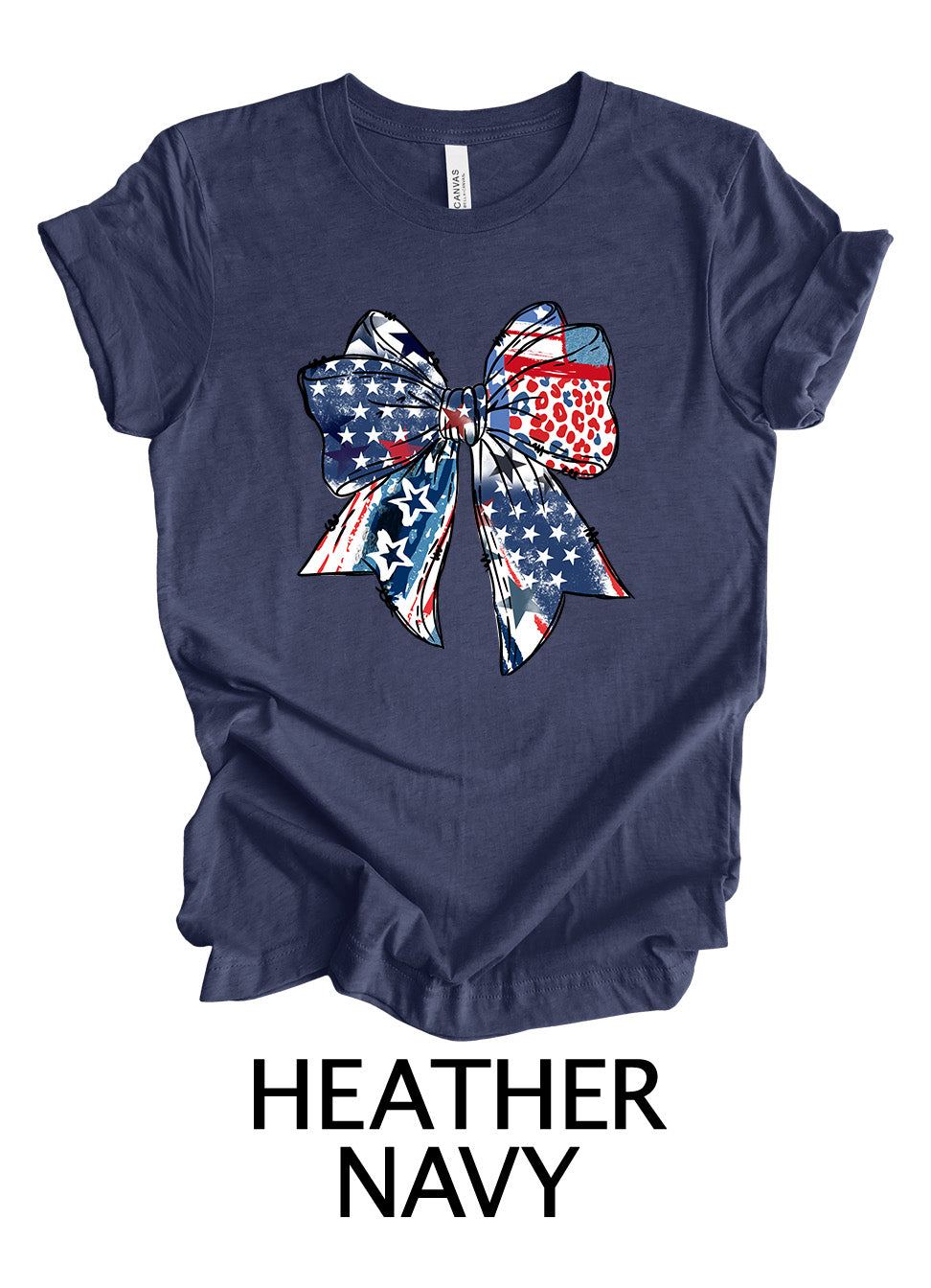 Patriotic Leopard Bow | 4th Of July Ready To Press Designs