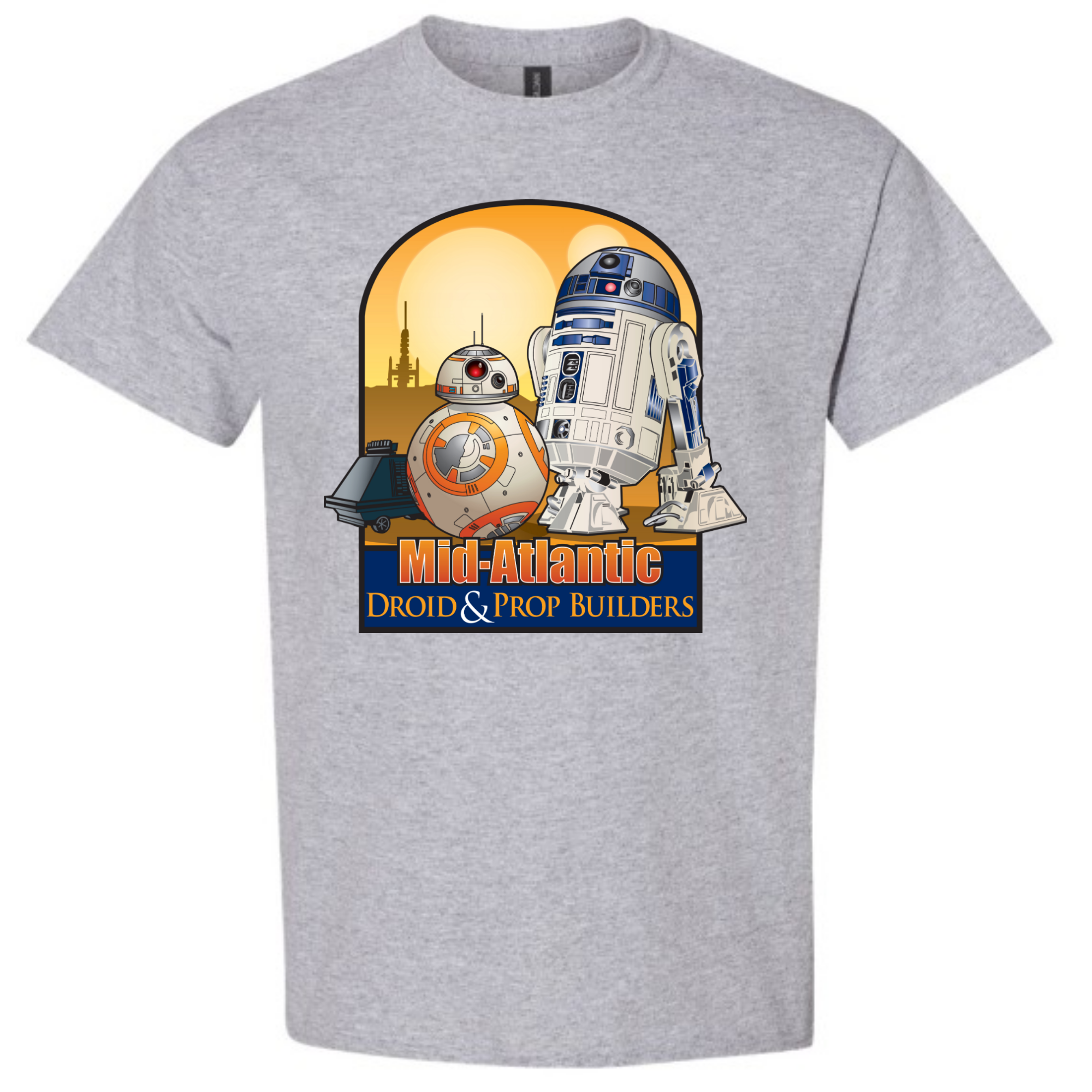 Mid Atlantic Drone D&PB - T-Shirt blank apparel for custom DTF printing (view 6)