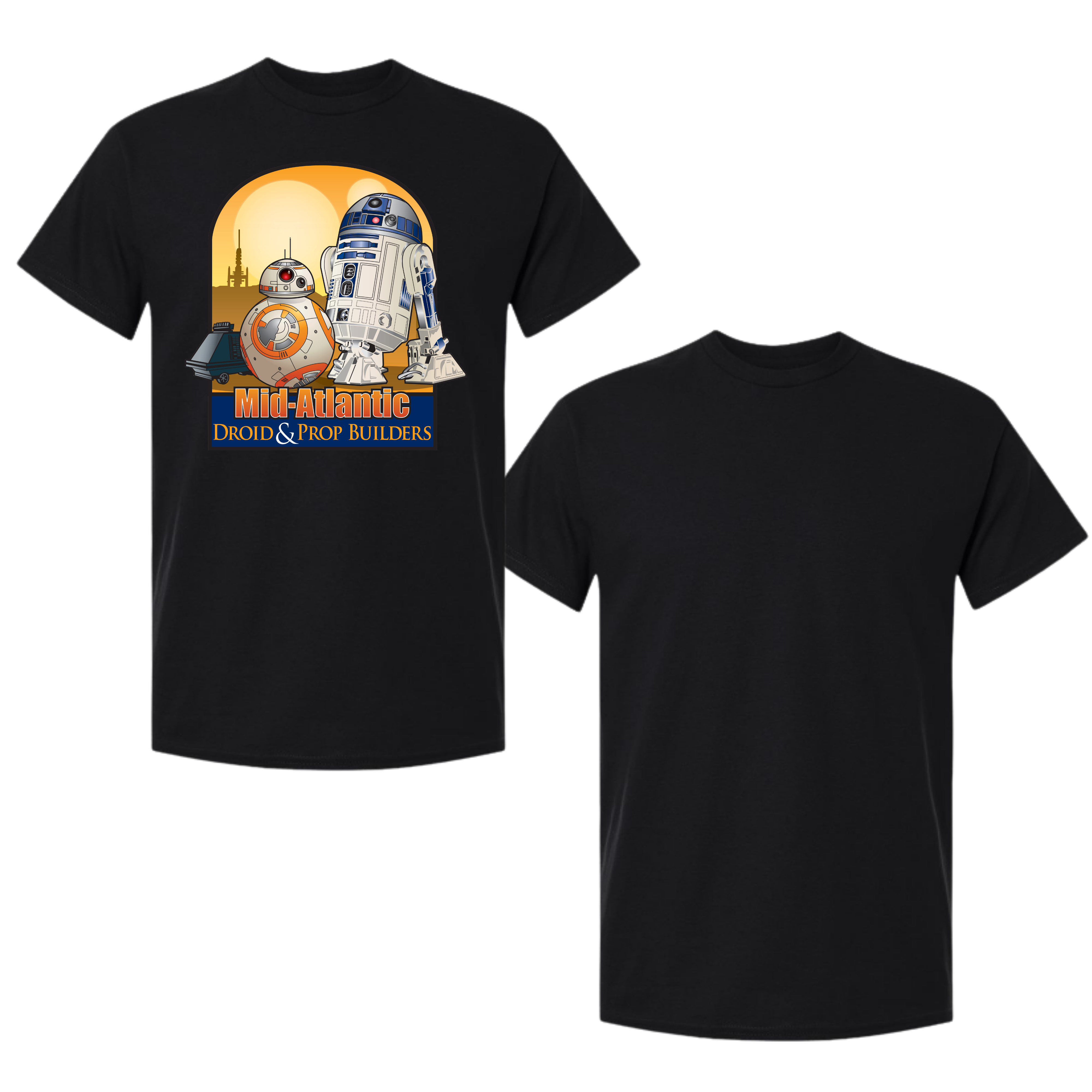 Mid Atlantic Drone D&PB - T-Shirt blank apparel for custom DTF printing (view 1)