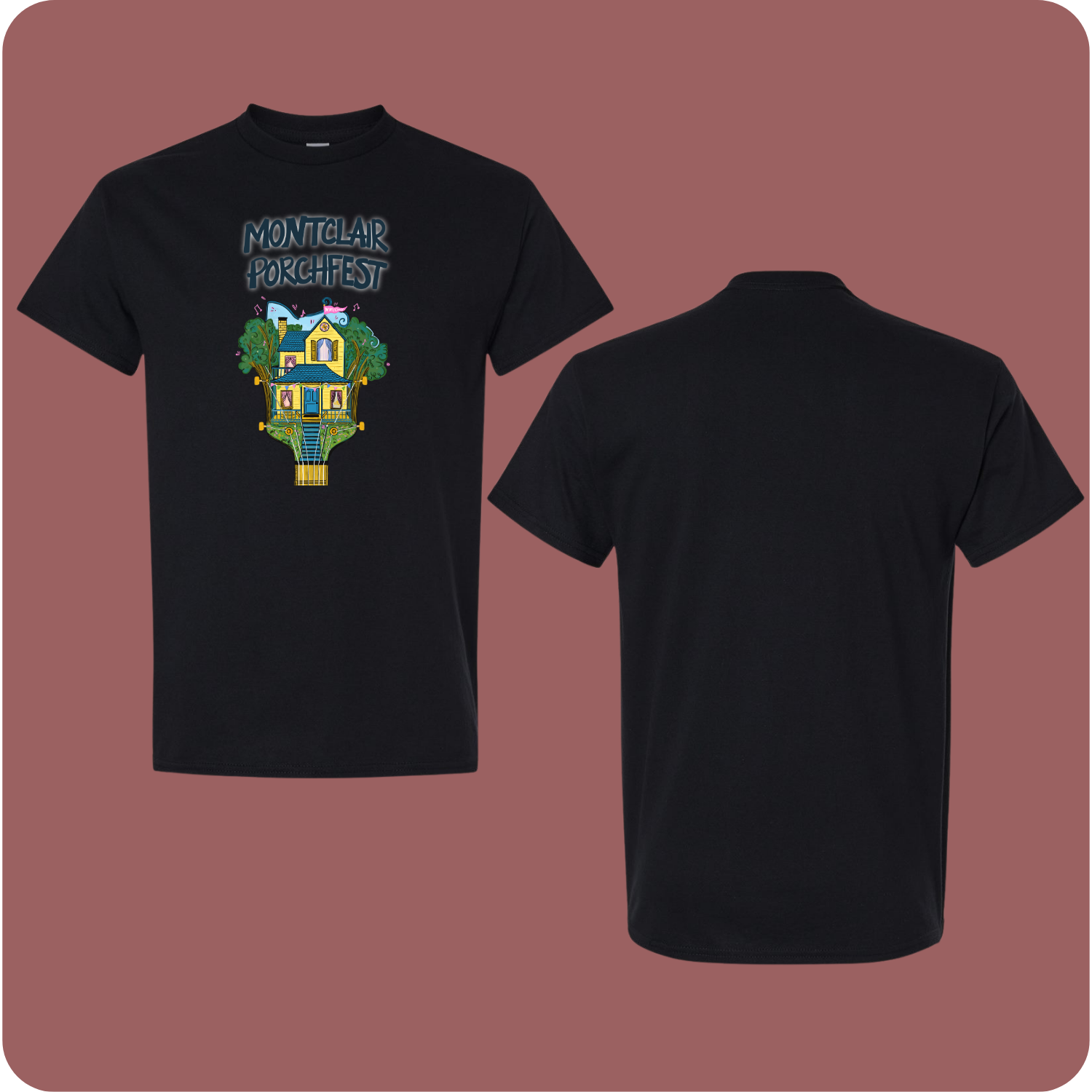 DWN TWN Montclair - PORCHFEST - T-shirt
