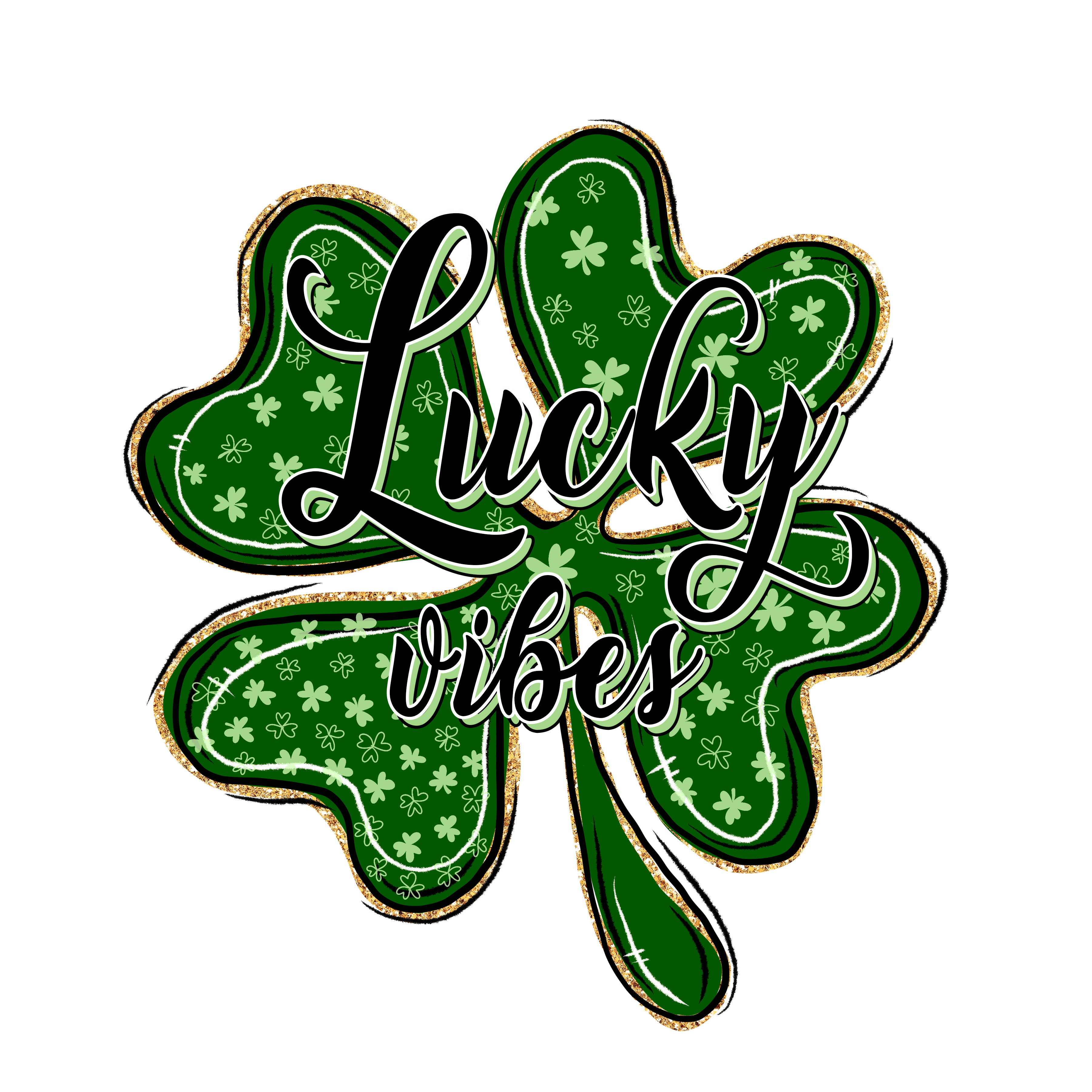 Clover Saint Patrick's Day Cheetah Design | DTF Jersey