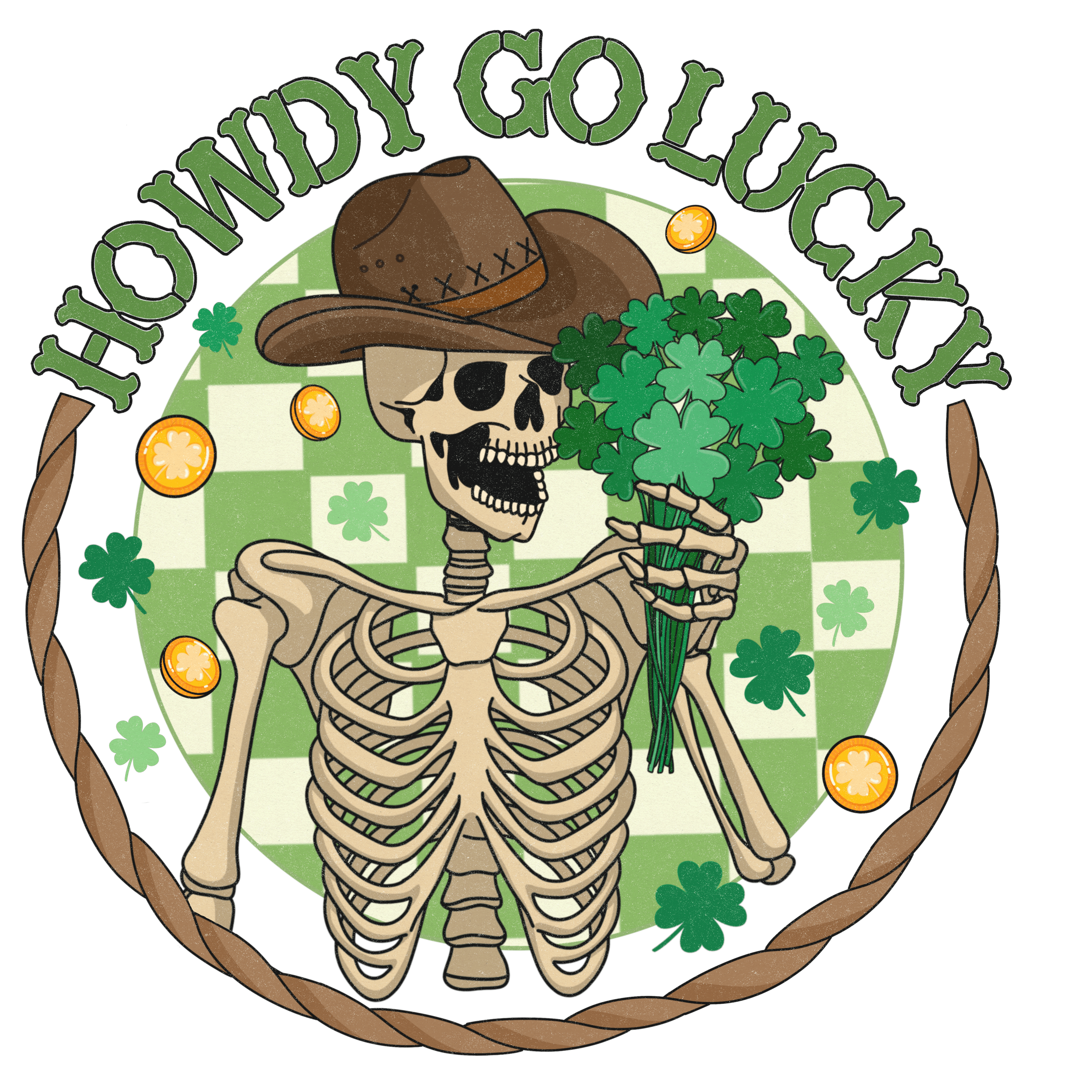 Howdy Go Lucky St Patrick's Day Design | DTF Jersey