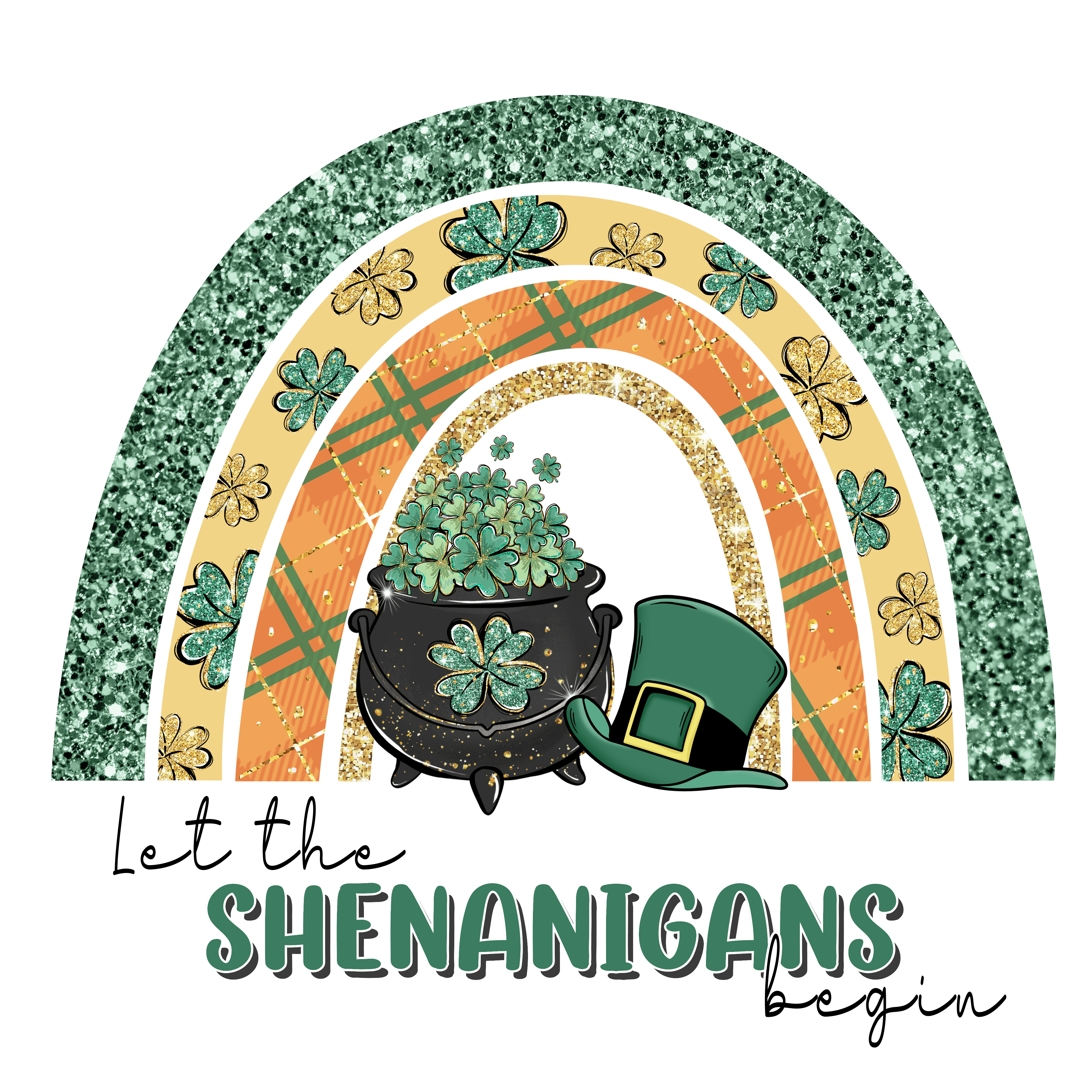 Let the Shenanigans Begin Saint Patrick Rainbow | DTF Jersey
