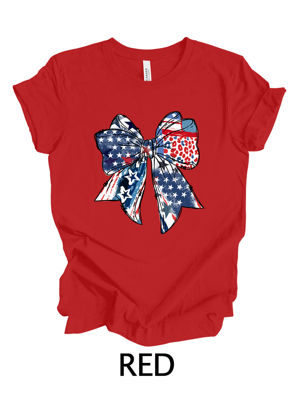 Patriotic Leopard Bow | 4th Of July Ready To Press Designs