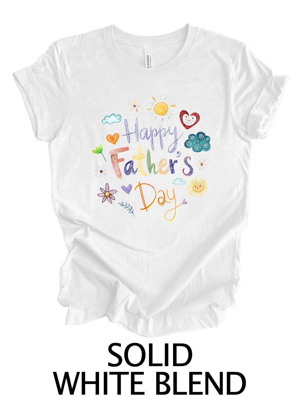 Colorful Happy Father’s Day Crayon Design | Father's Day Ready To Press