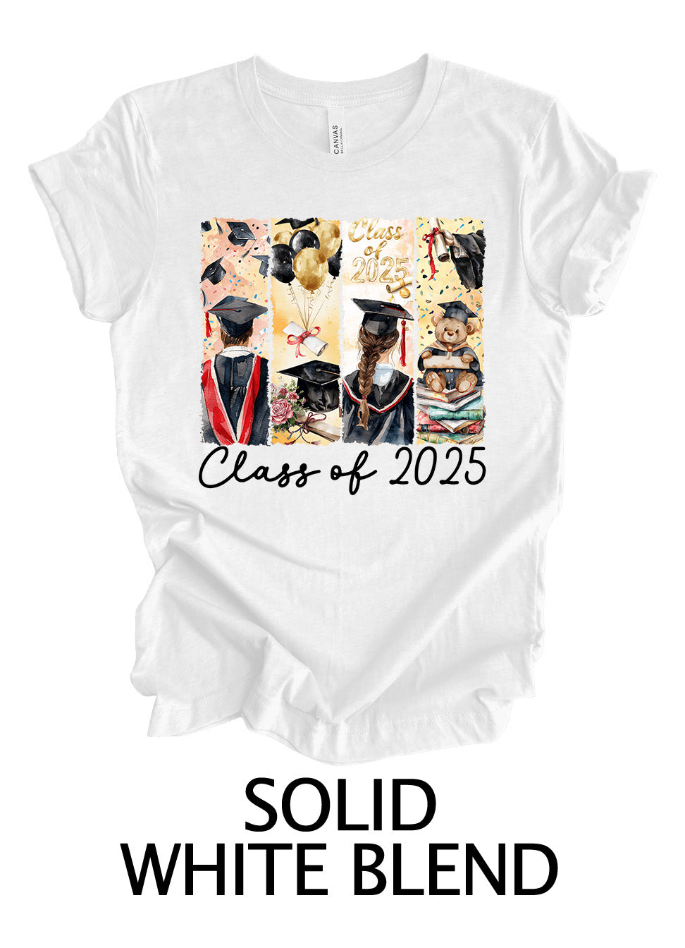 Class of 2025 Watercolor Panel | Graduation Ready To Press Designs