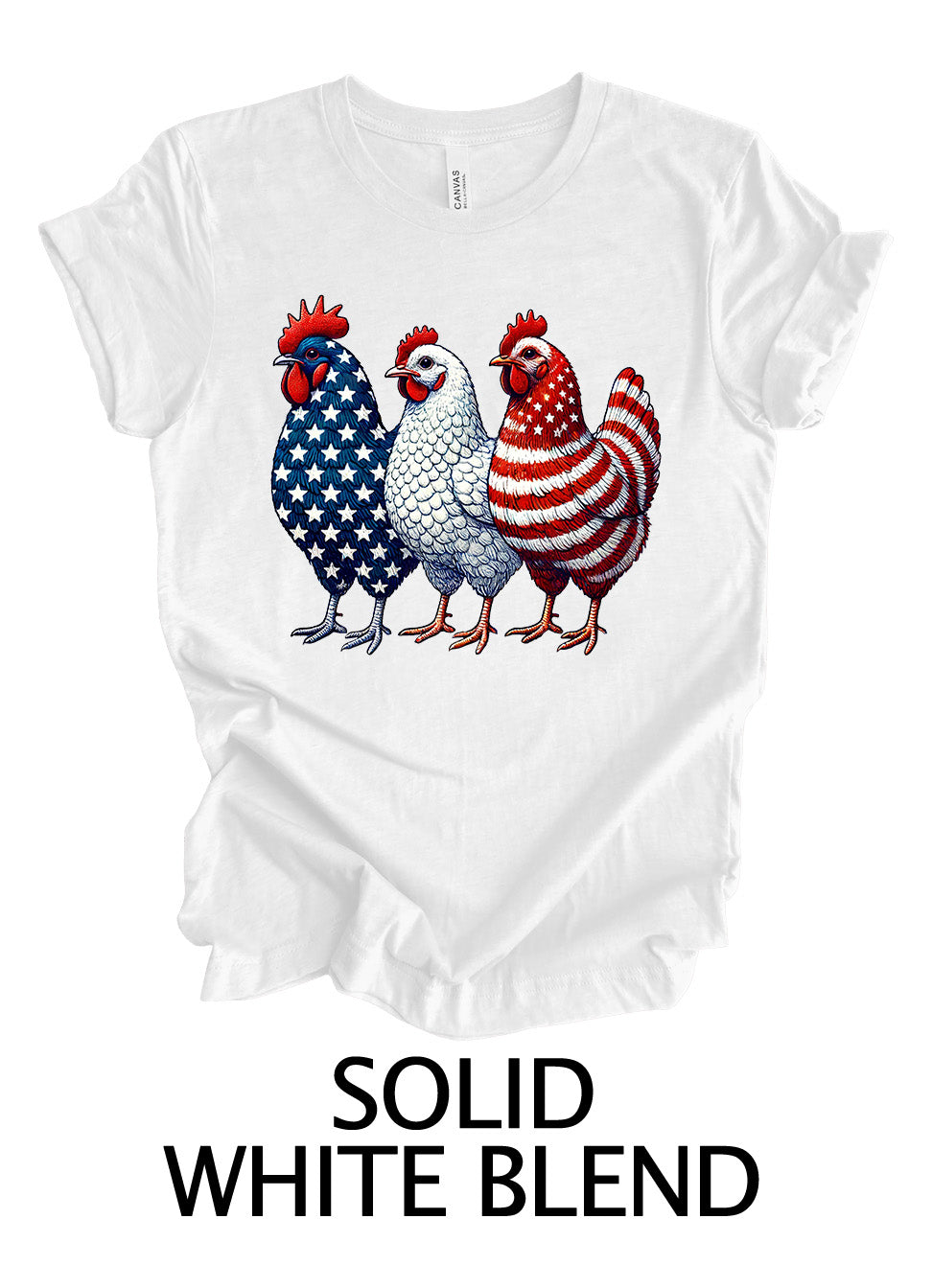 Patriotic Chickens | 4th Of July Ready To Press Designs