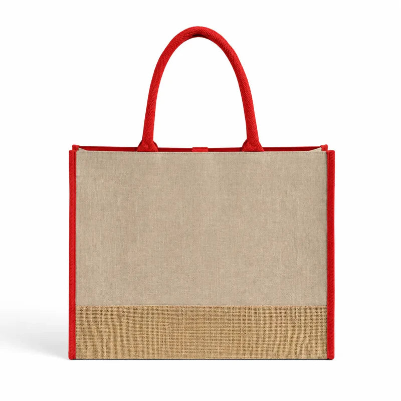 Fashion Jute Tote Bag for Shopping & Beach Use - TJ892 | Premium Burlap Style Tote