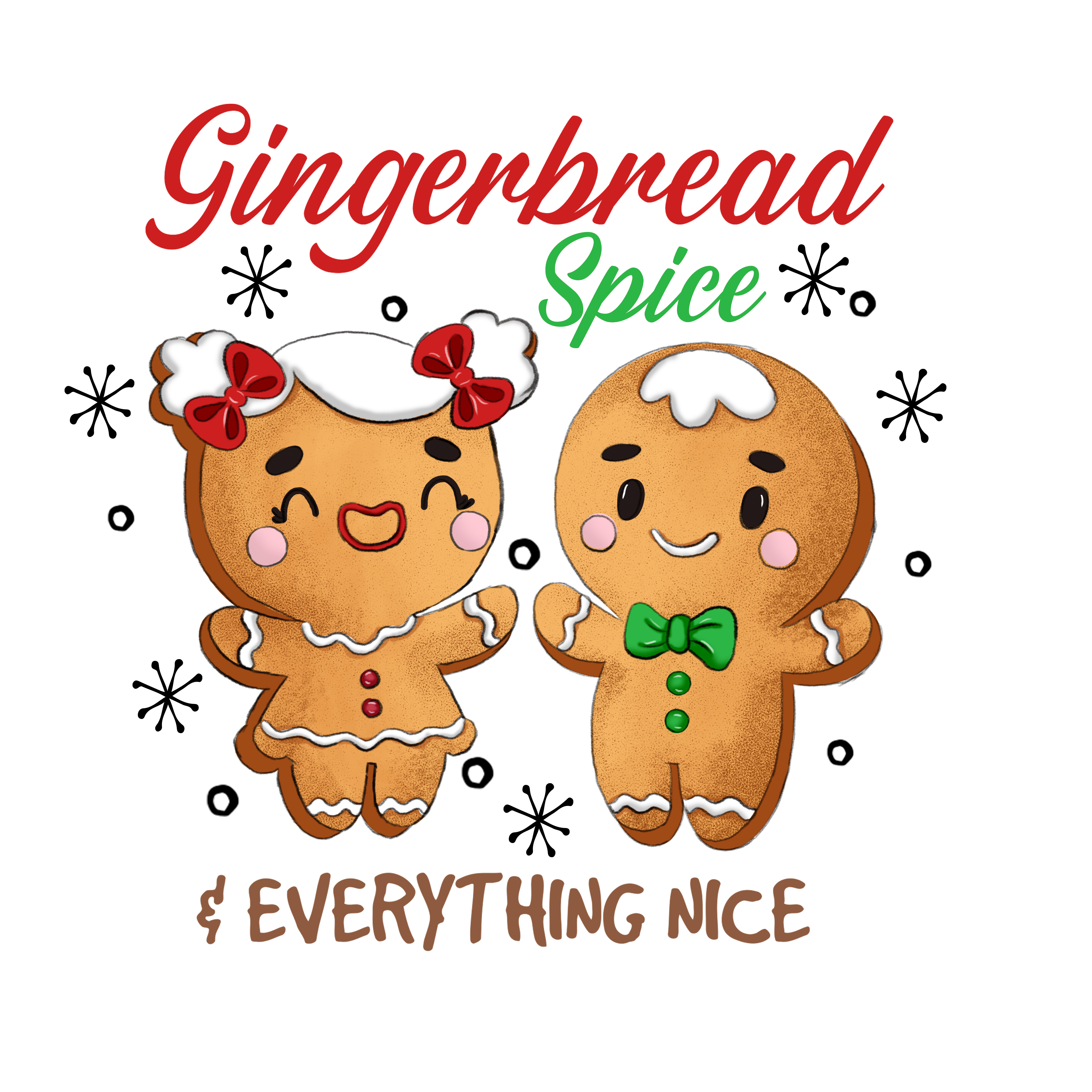 Gingerbread Spice Everything Nice Christmas | DTF Jersey