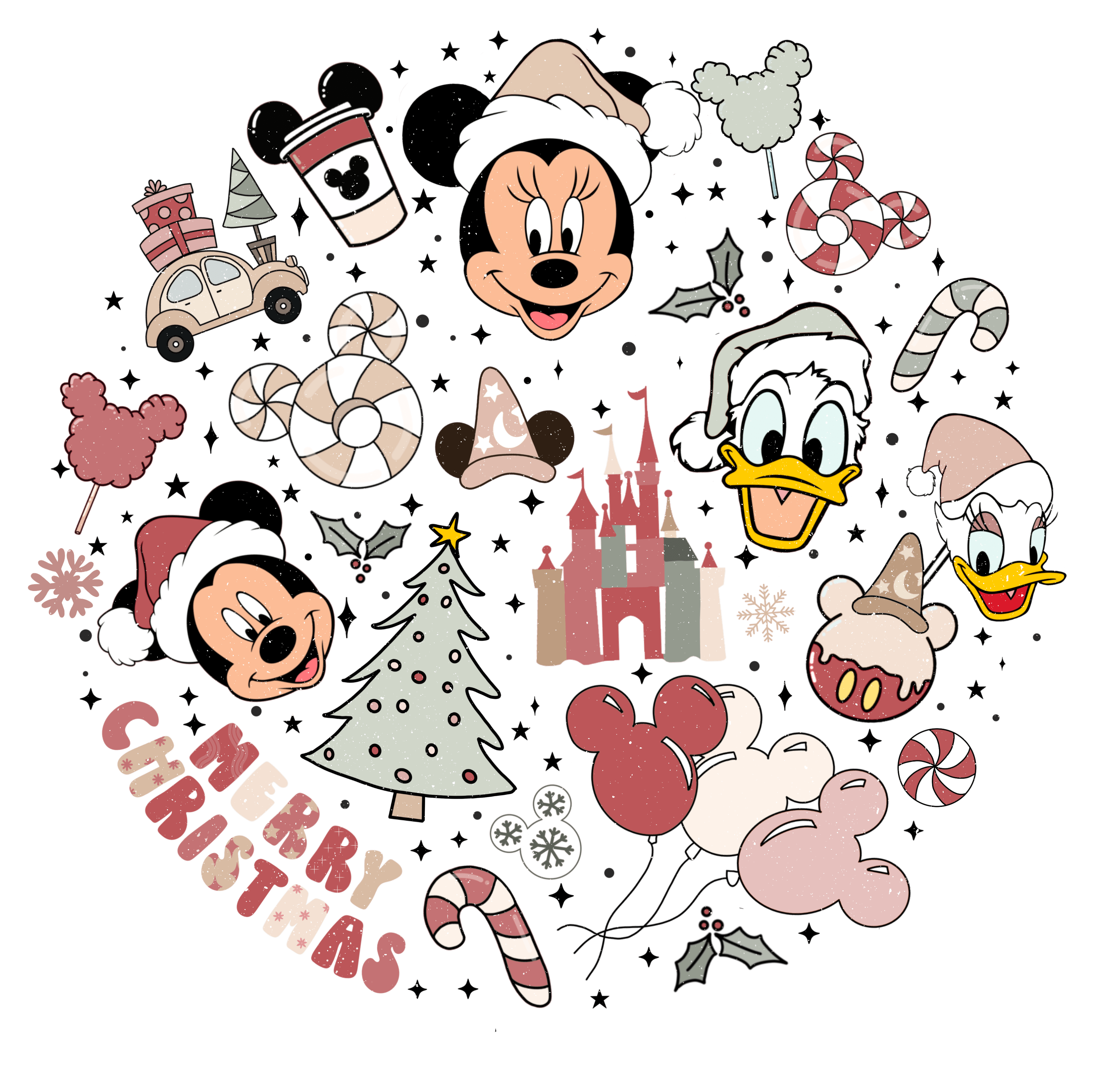 Mickey Mouse Christmas DTF Ready to Press V2 | DTF Jersey