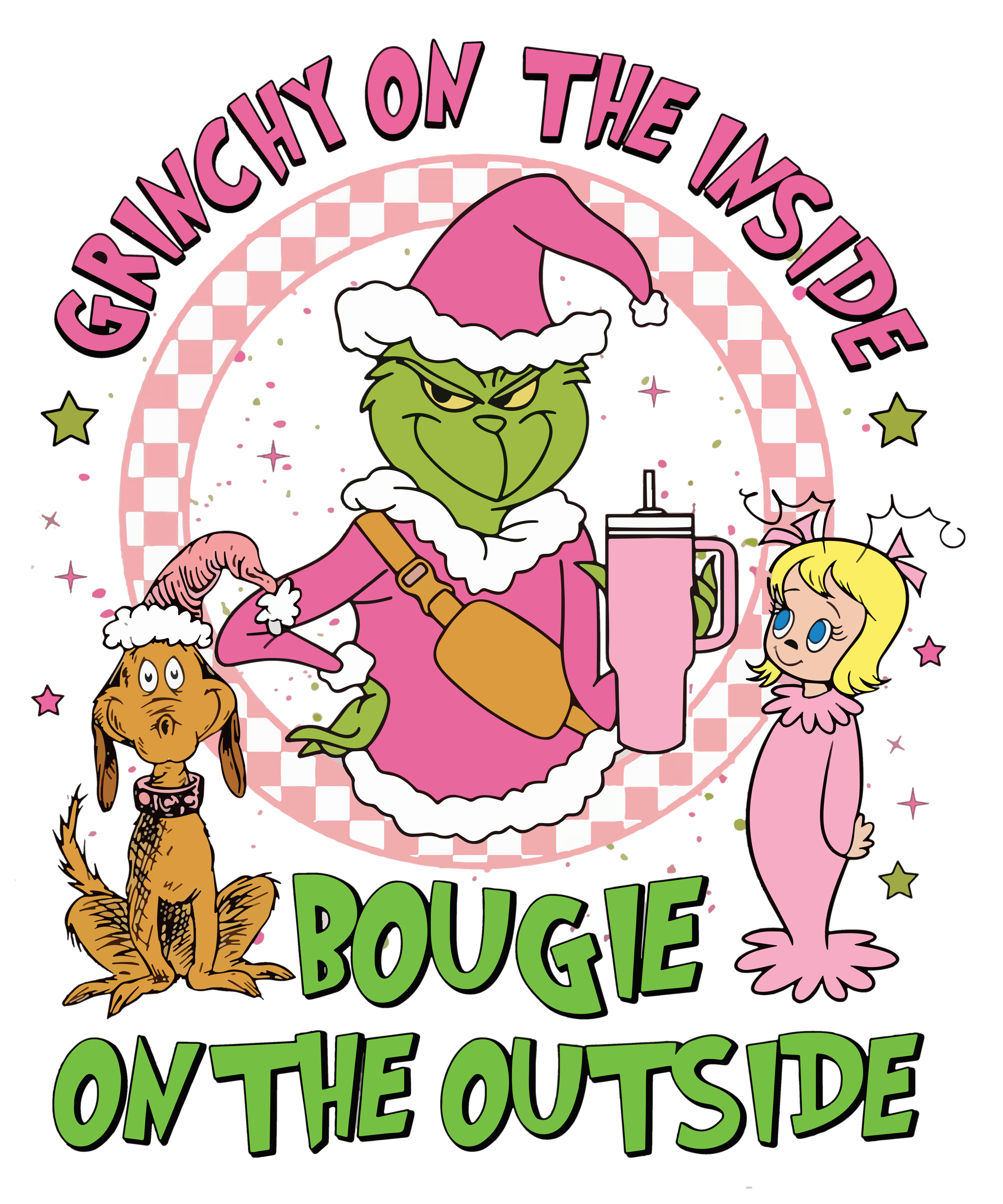 Grinchy On The Inside Design - DTF Ready To Press