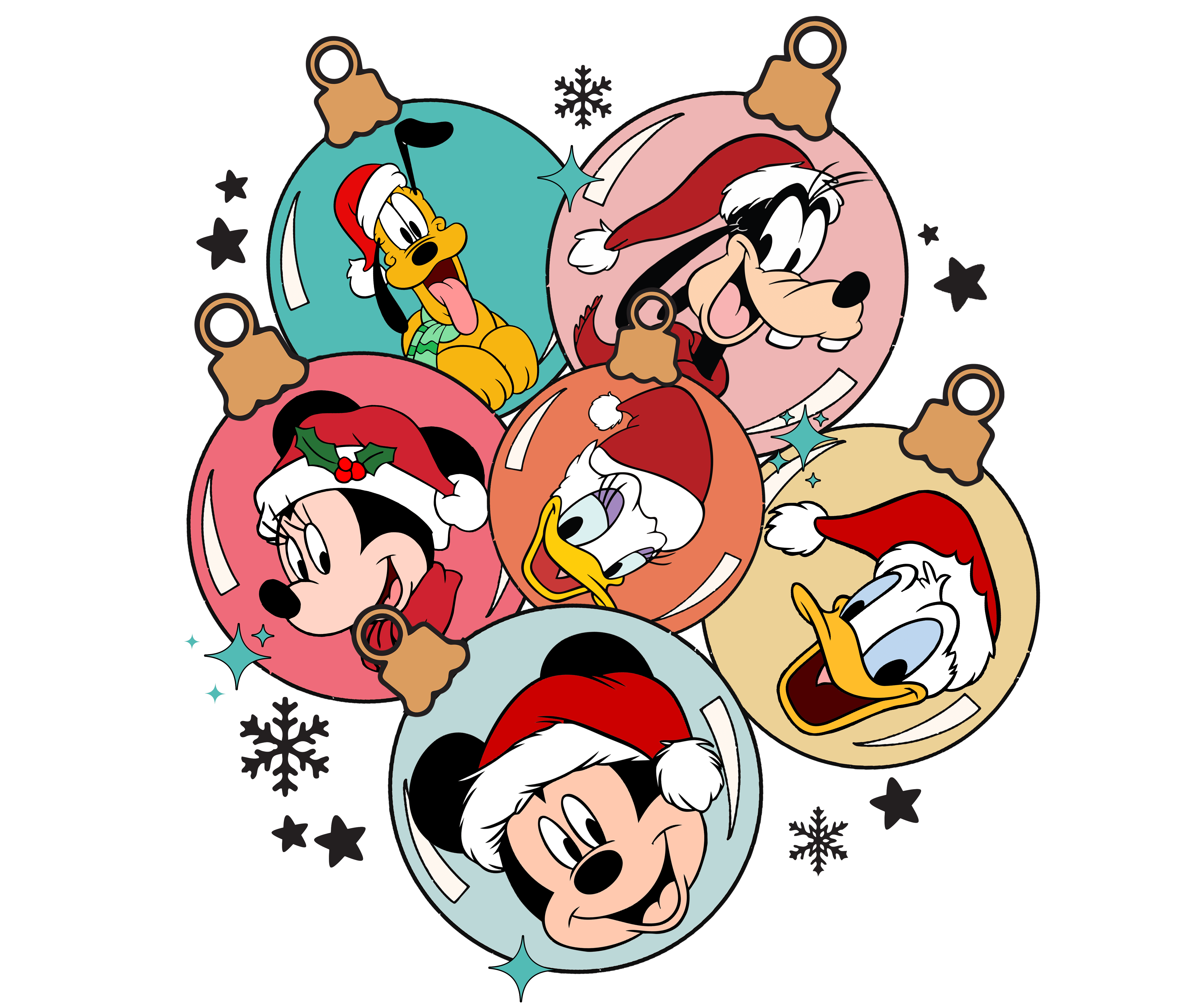 Mickey and Friends Christmas DTF Ready Press V1 | DTF Jersey